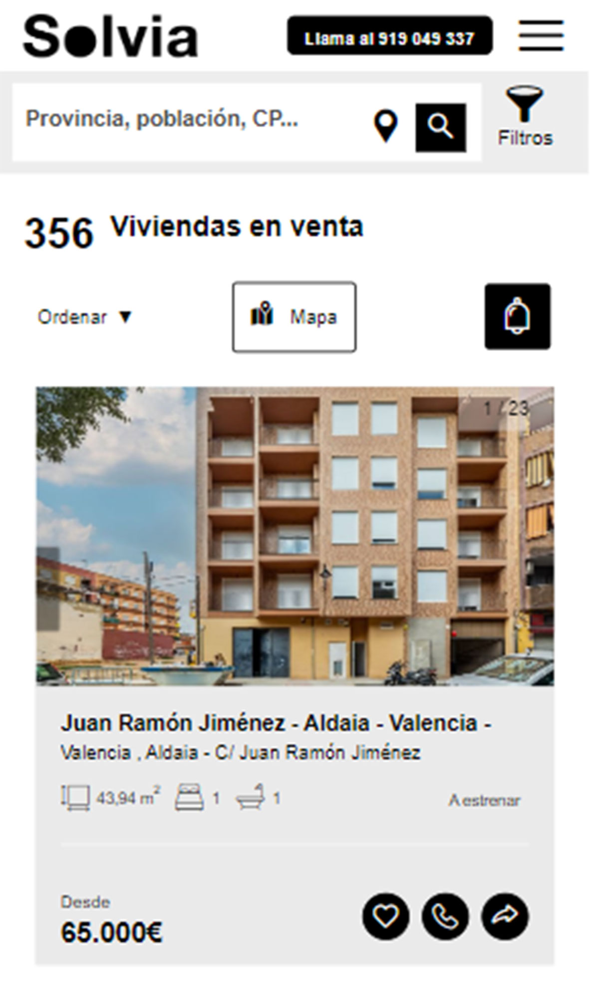 Piso a estrenar por 65.000 euros