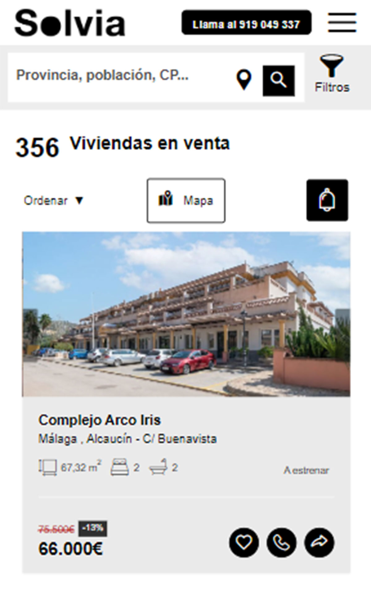 Piso a estrenar por 66.000 euros