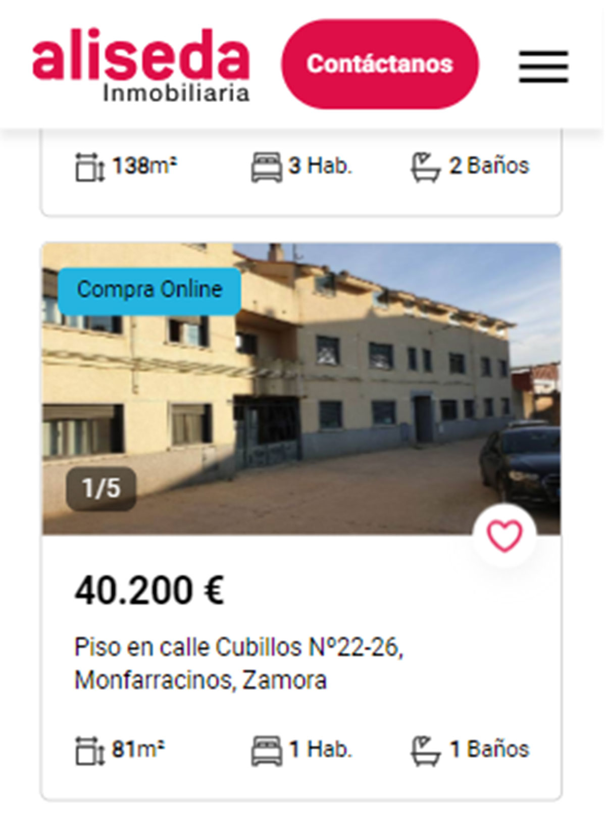 Piso con garaje por 40.000 euros