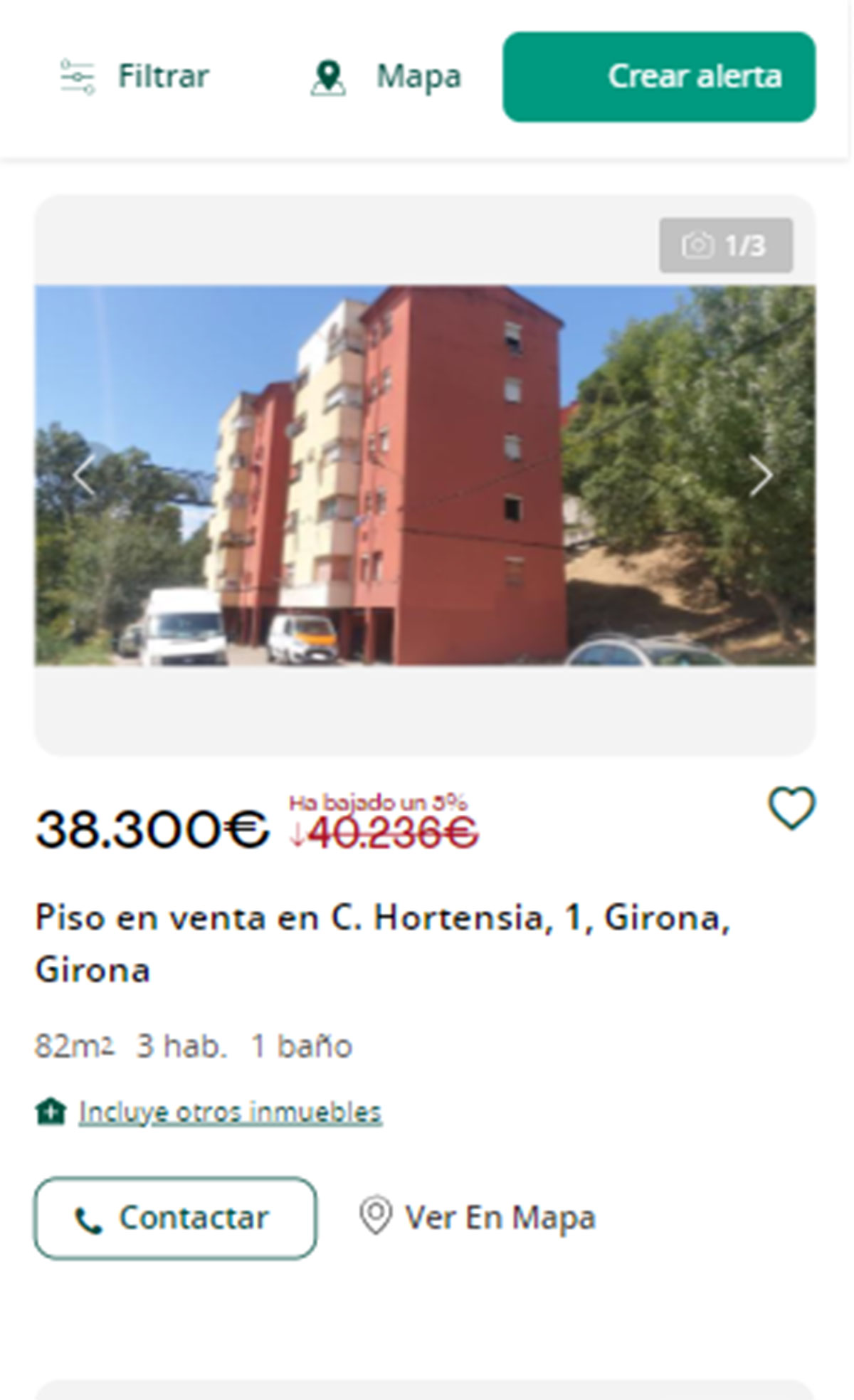 Piso en Girona por 38.000 euros