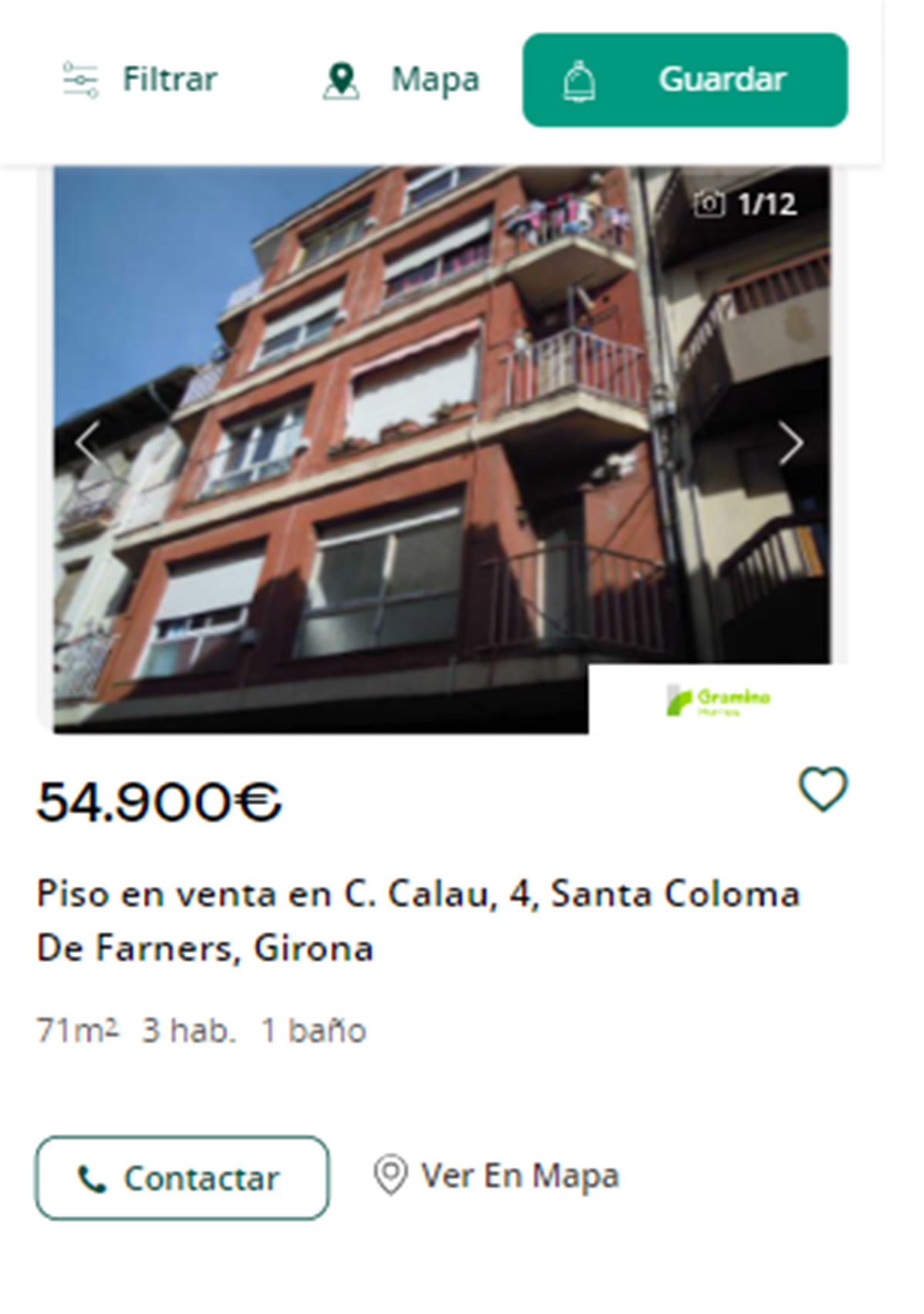 Piso en Girona por 54.000 euros