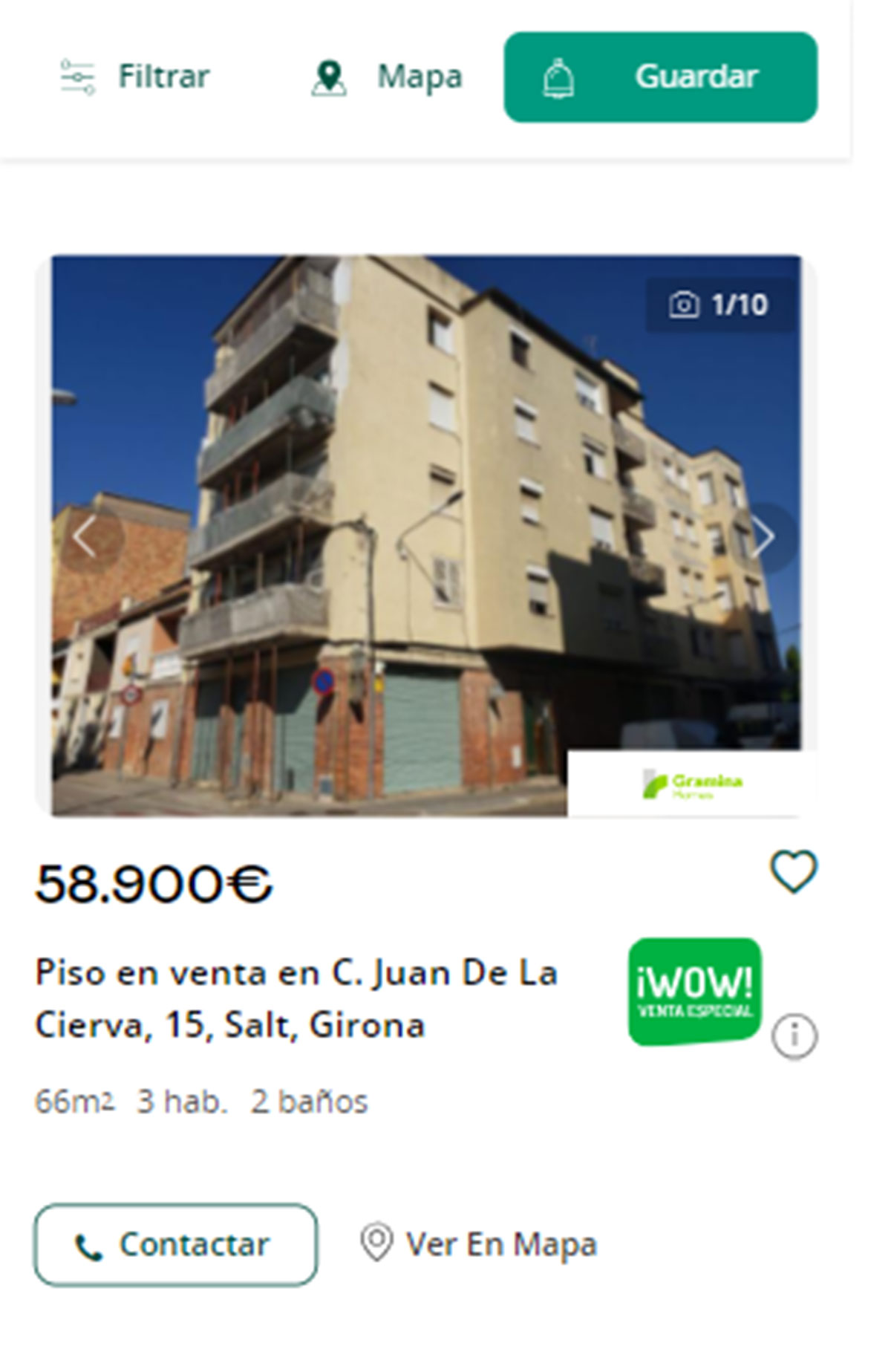 Piso en Girona por 58.000 euros