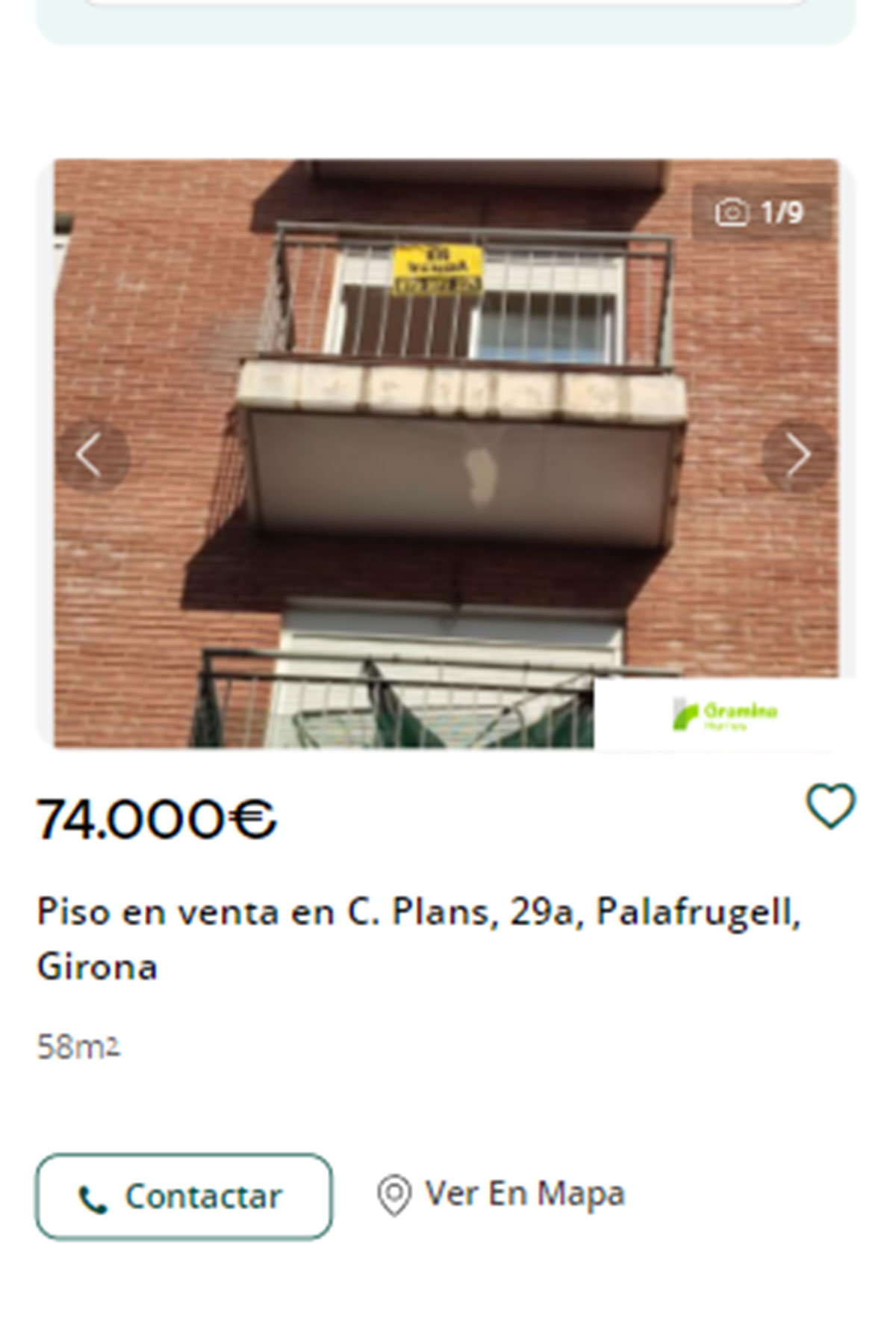 Piso en Girona por 74.000 euros