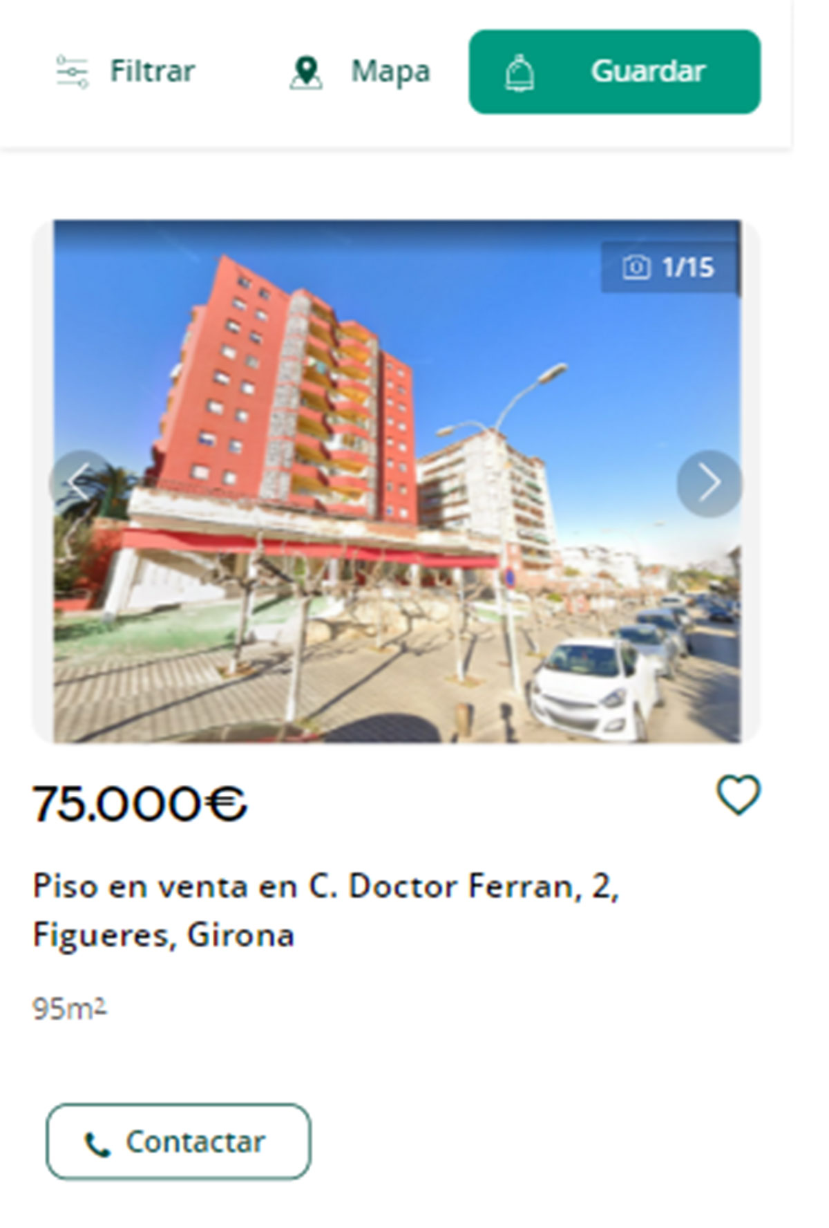 Piso en Girona por 75.000 euros