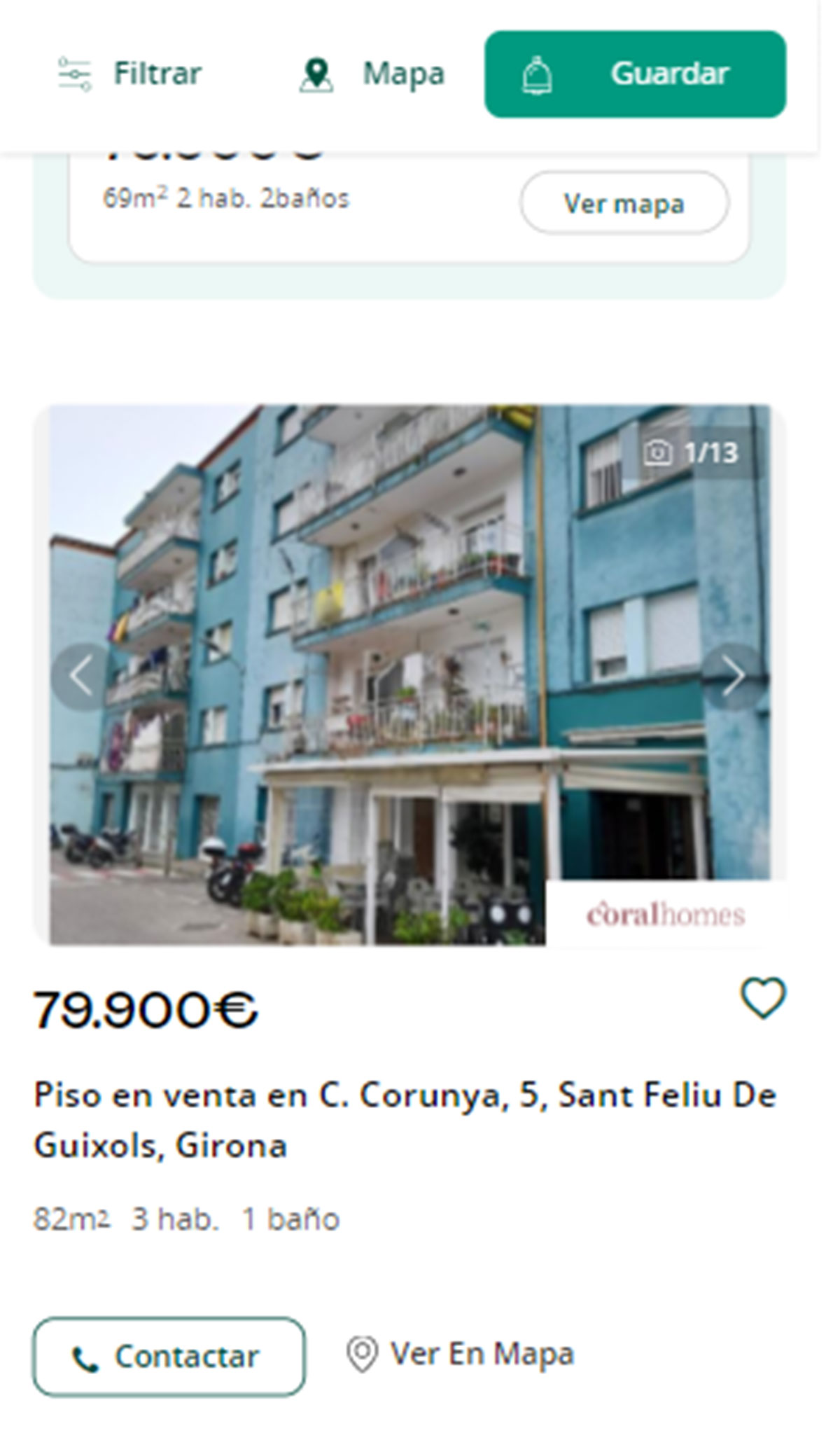 Piso en Girona por 79.000 euros