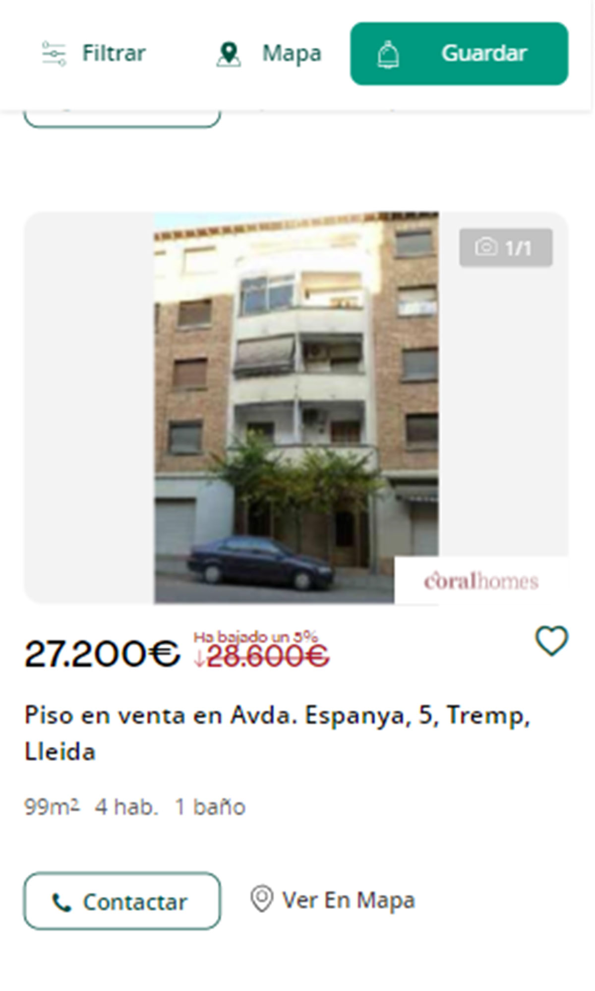 Piso en Lleida por 27.000 euros