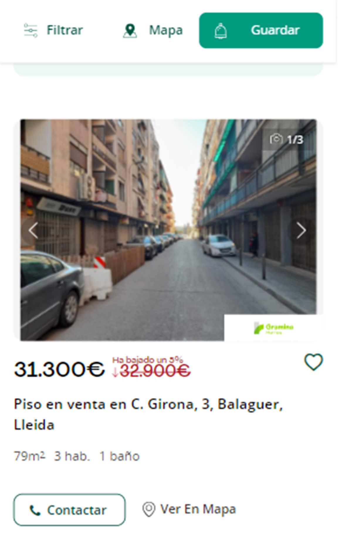 Piso en Lleida por 31.000 euros