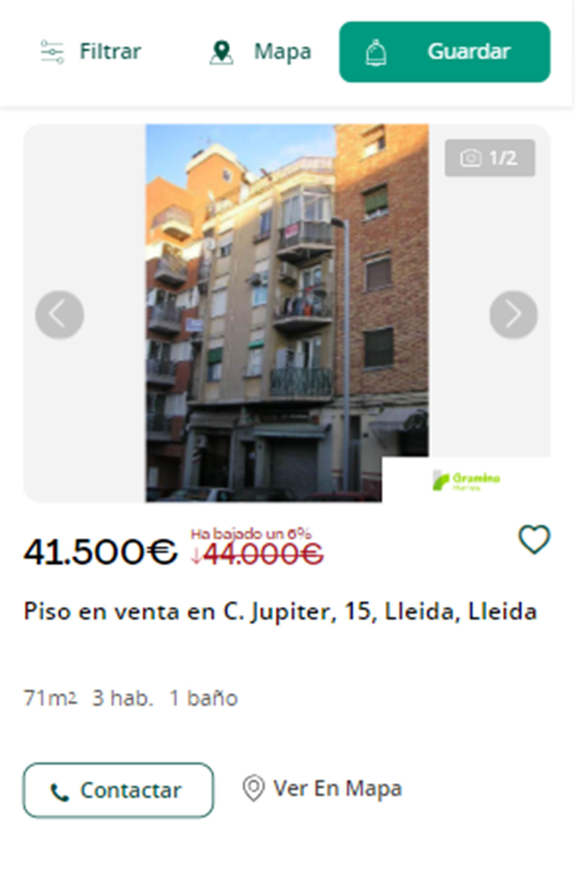 Piso en Lleida por 41.000 euros