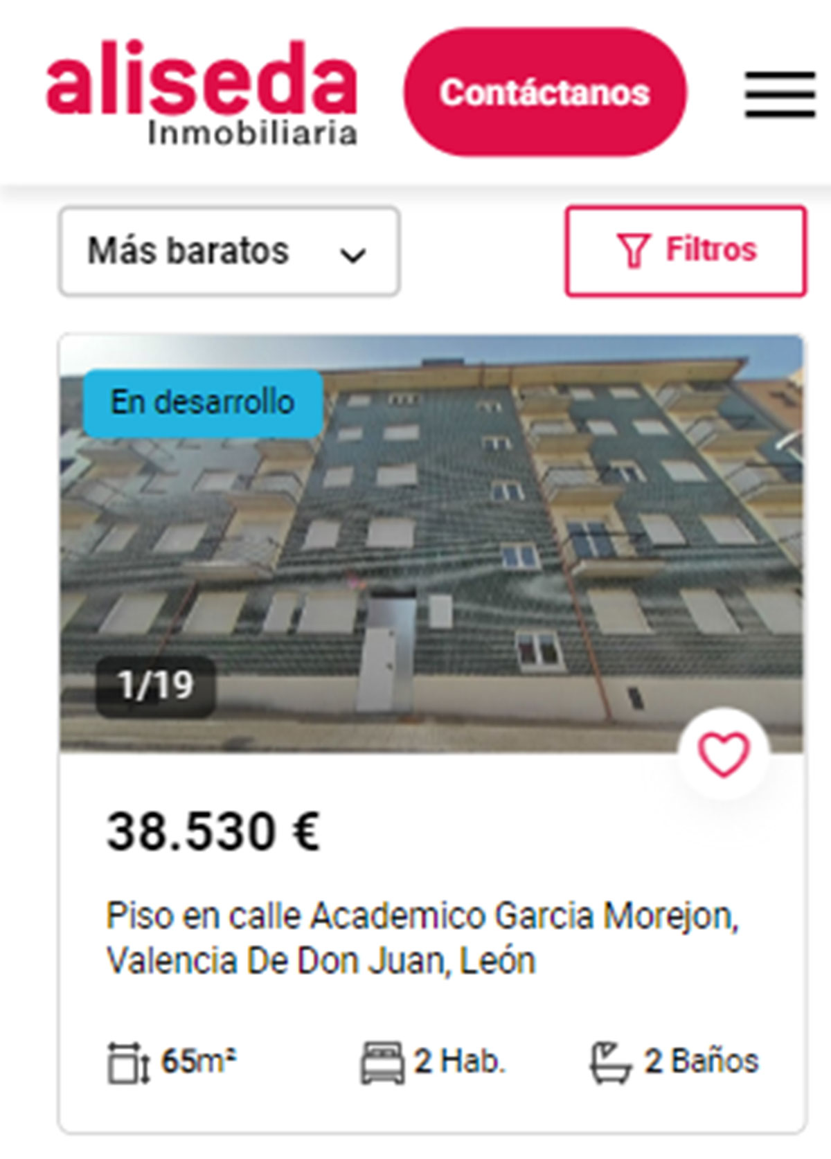 Piso de obra nueva por 38.000 euros