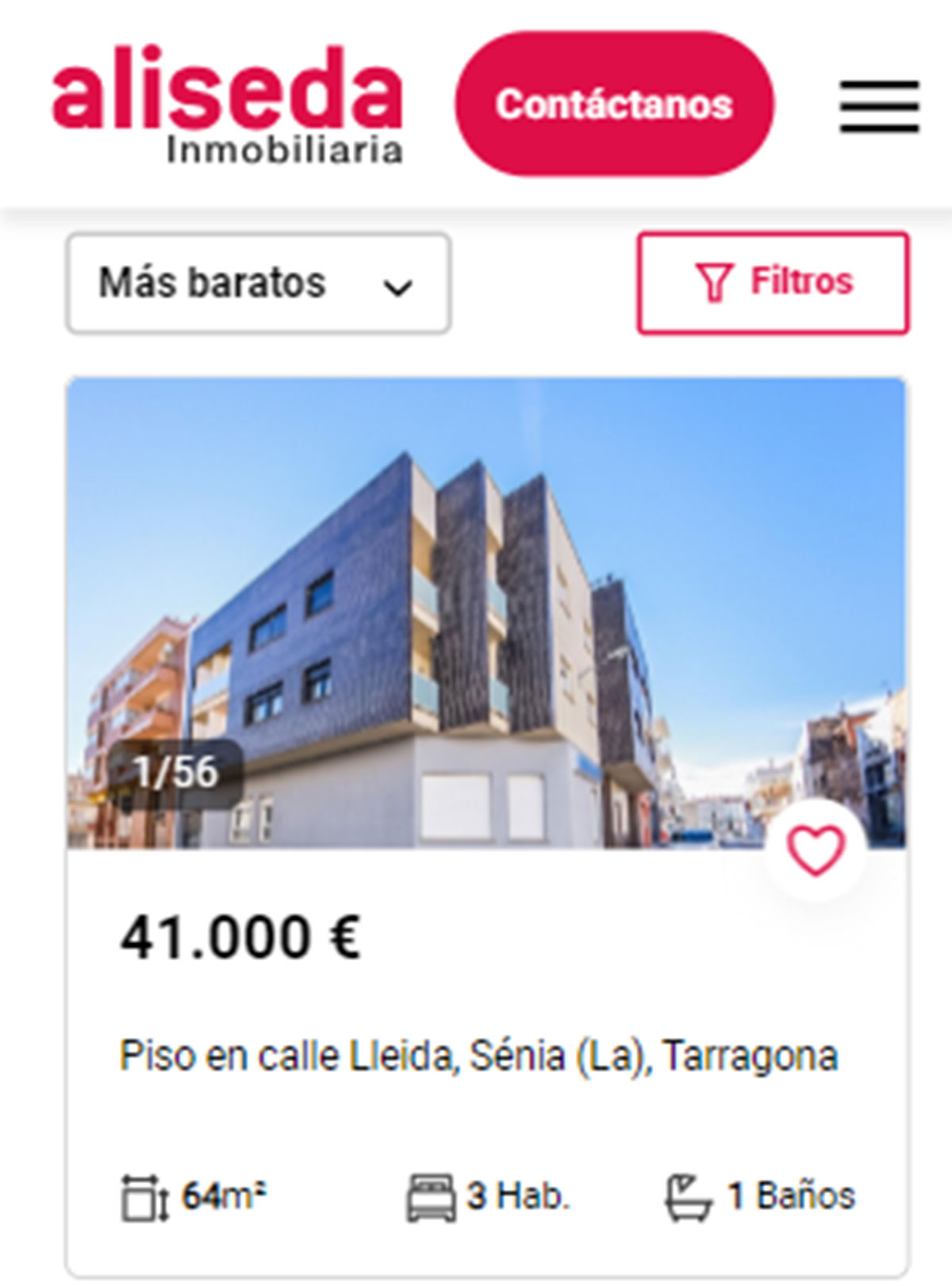 Piso de obra nueva por 41.000 euros
