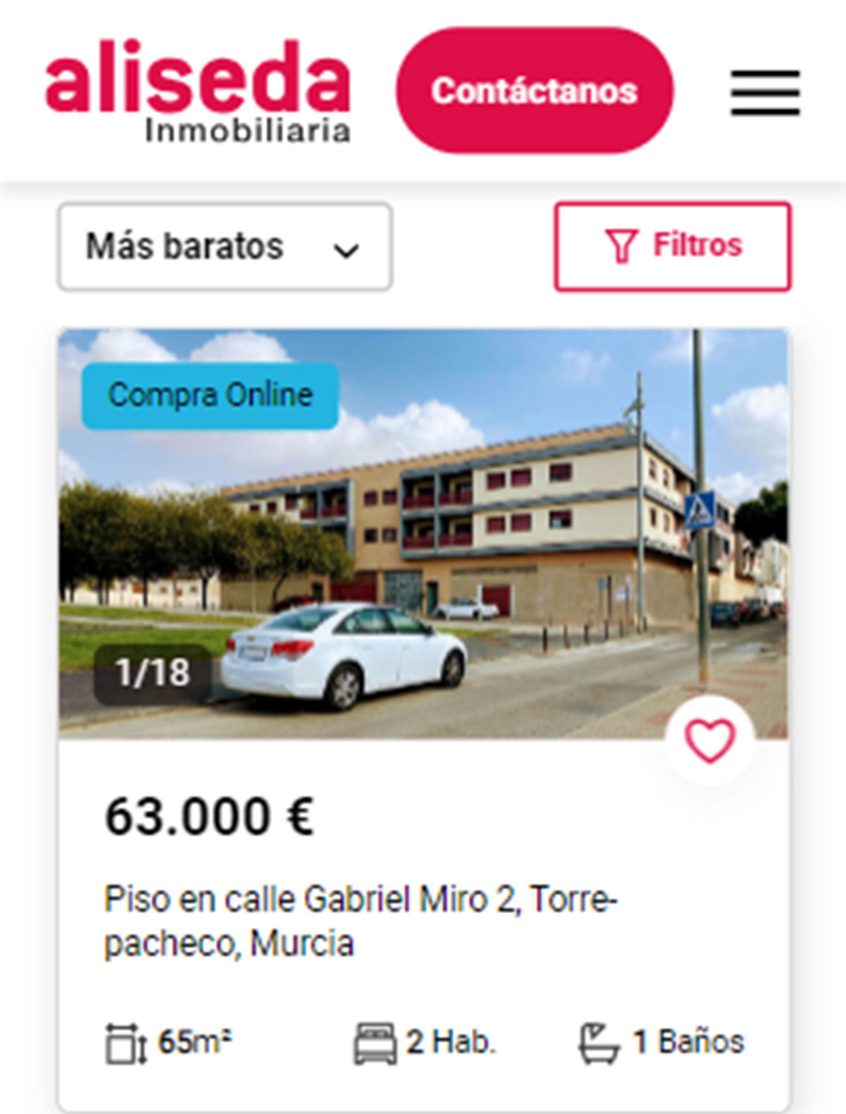 Piso de obra nueva por 63.000 euros