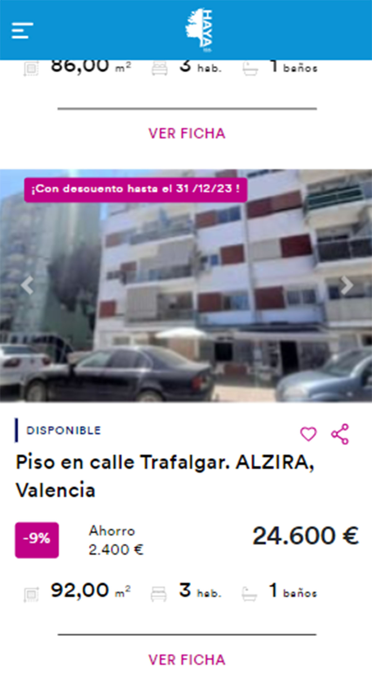 Piso con terraza por 24.000 euros