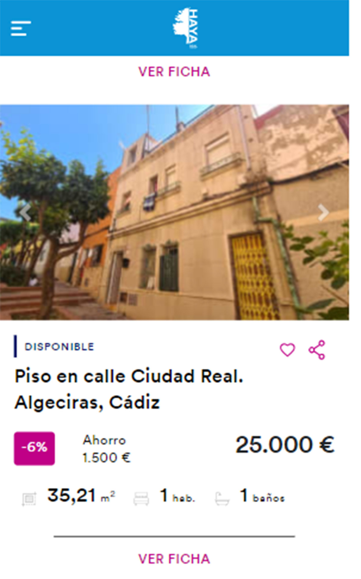 Piso con terraza por 25.000 euros