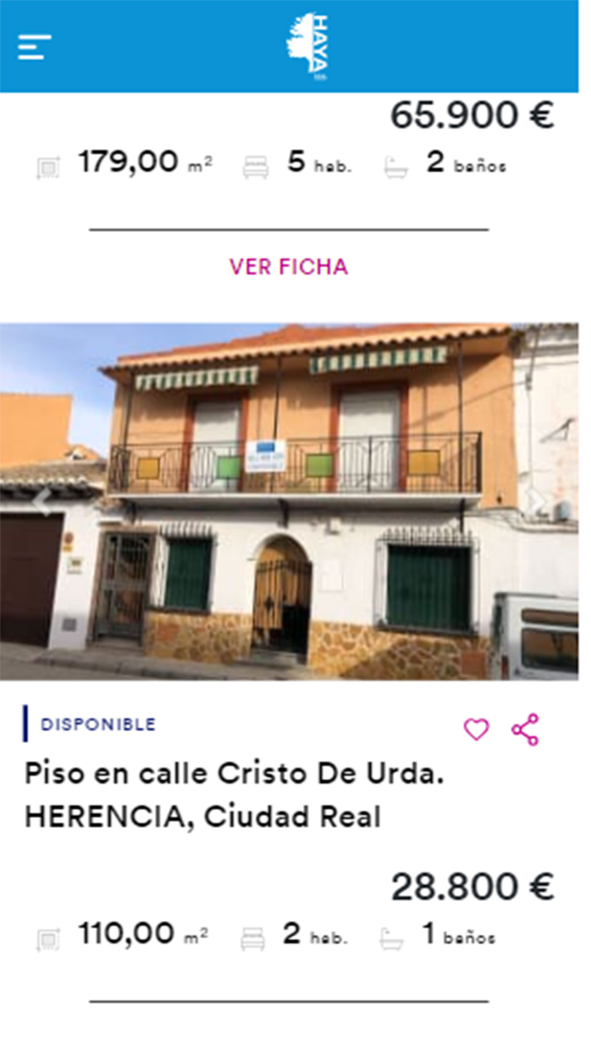Piso con terraza por 28.000 euros