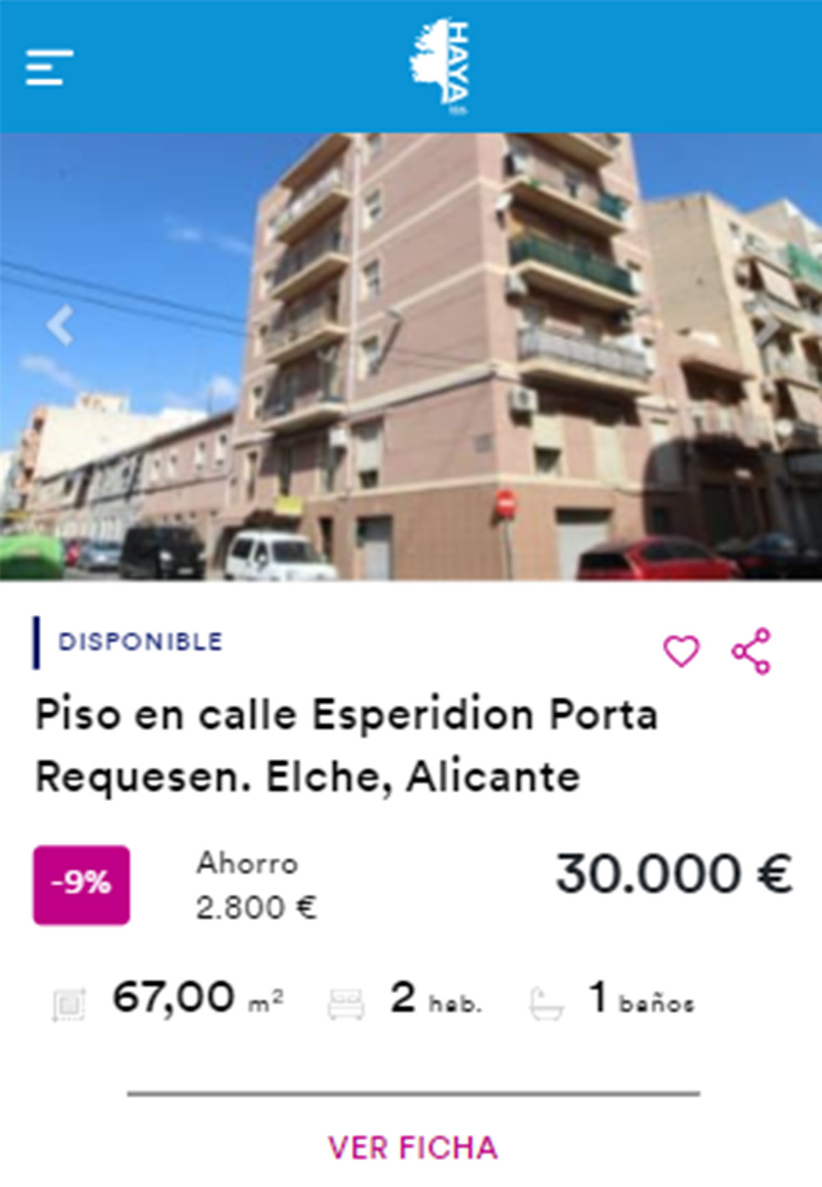Piso con terraza por 30.000 euros