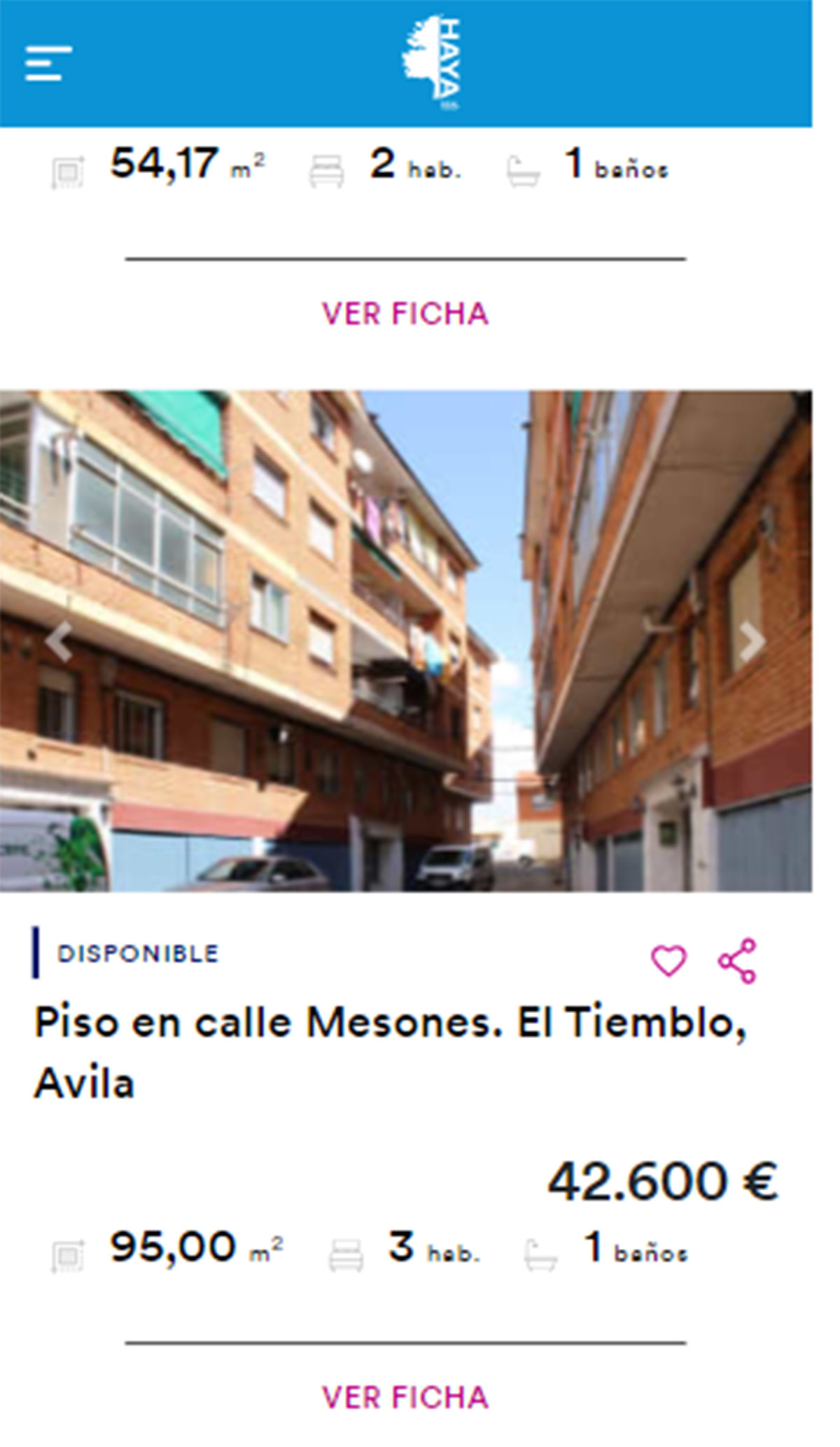 Piso con terraza por 42.000 euros