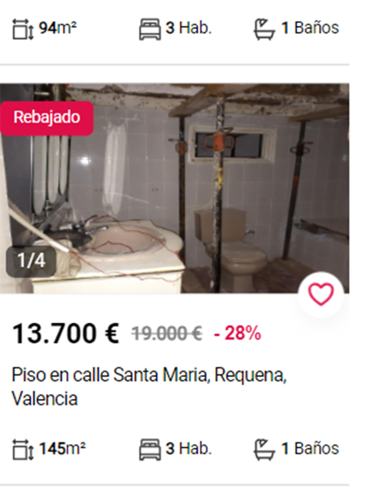 Piso en Valencia por 13.000 euros