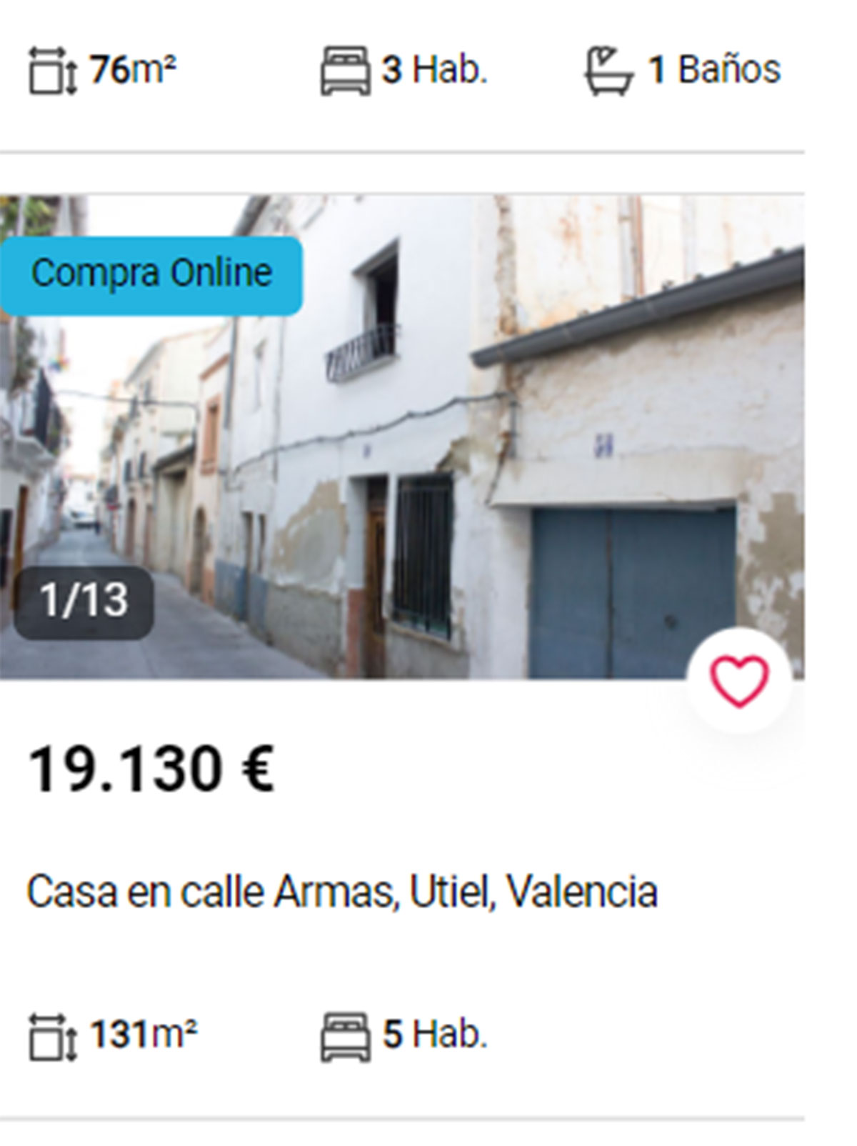 Piso en Valencia por 19.000 euros
