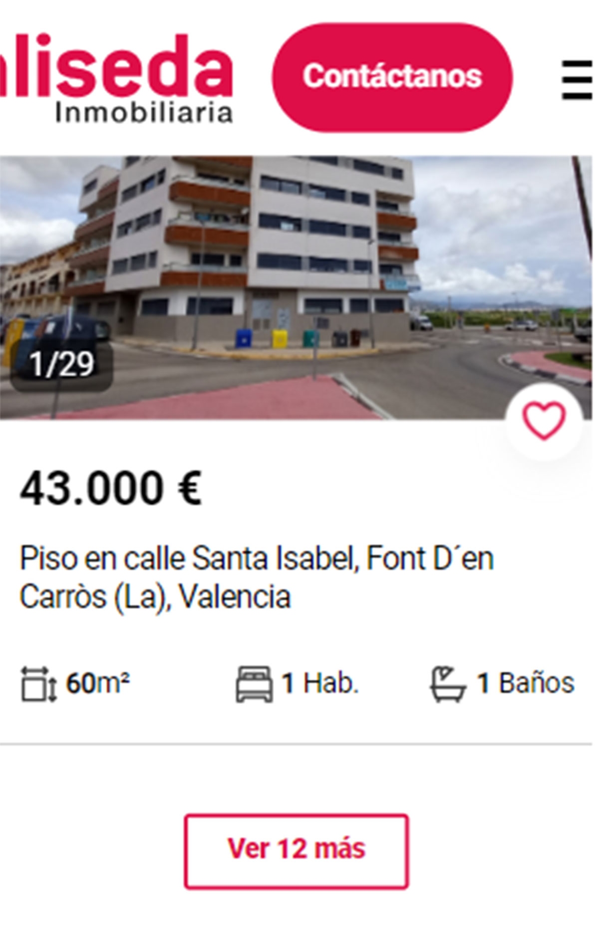 Piso en Valencia por 43.000 euros