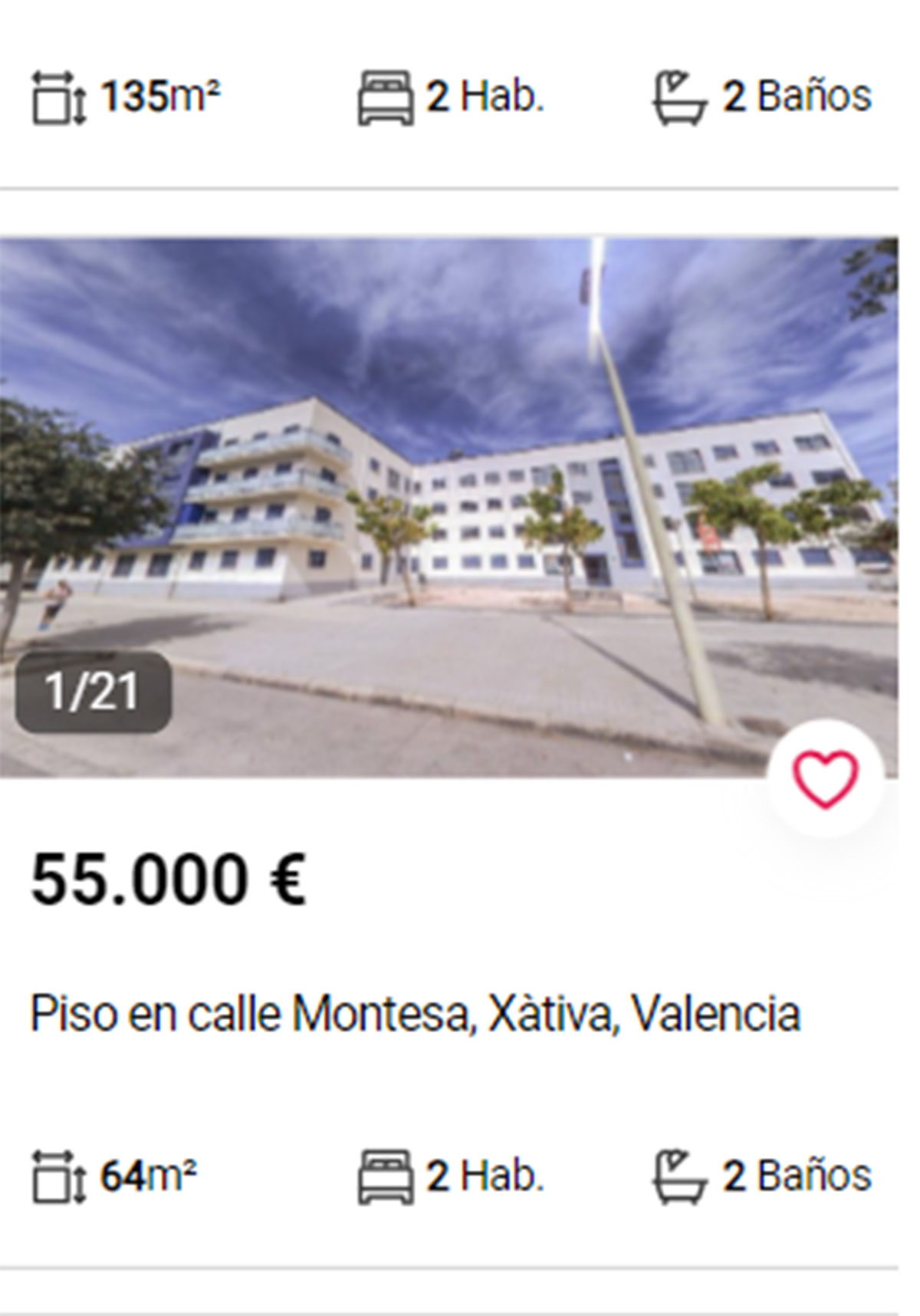 Piso en Valencia por 55.000 euros