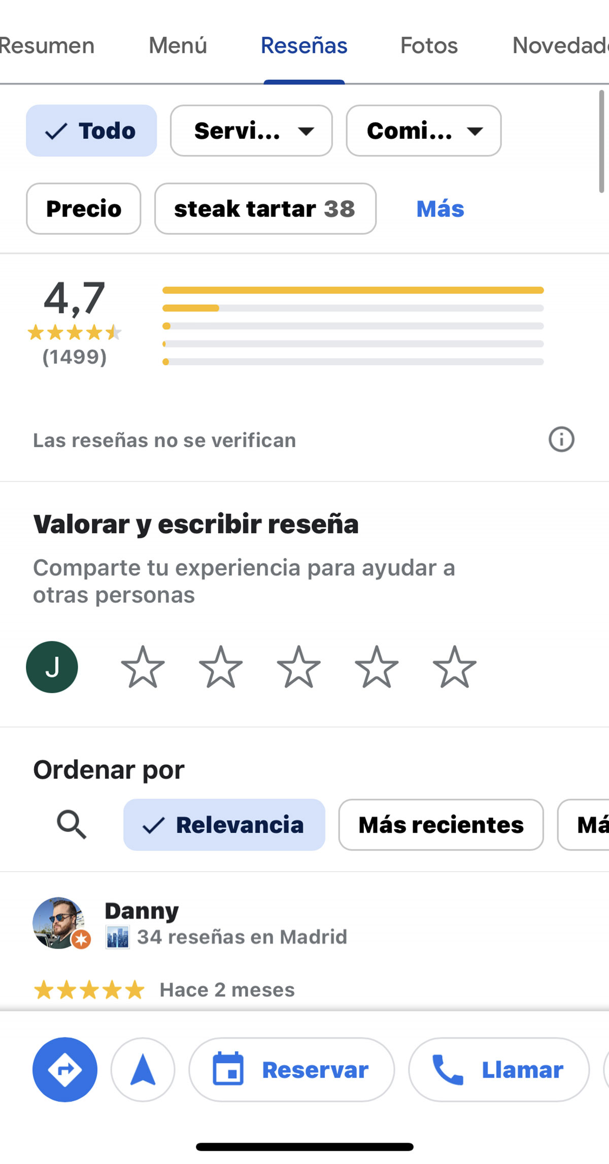 Opiniones de otros clientes