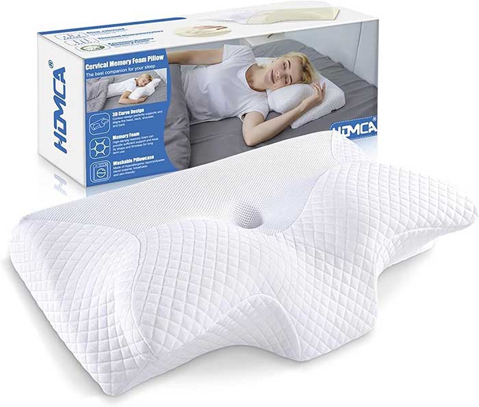 Almohada cervical viscoelástica.