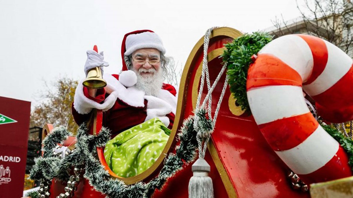 Papá Noel en carroza