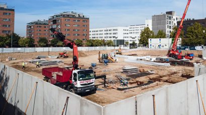 Promoción de viviendas en construcción de alquiler asequible