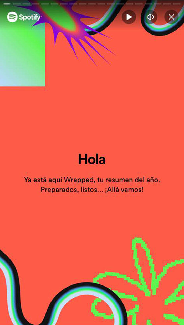 Historias del Spotify Wrapped 2023.