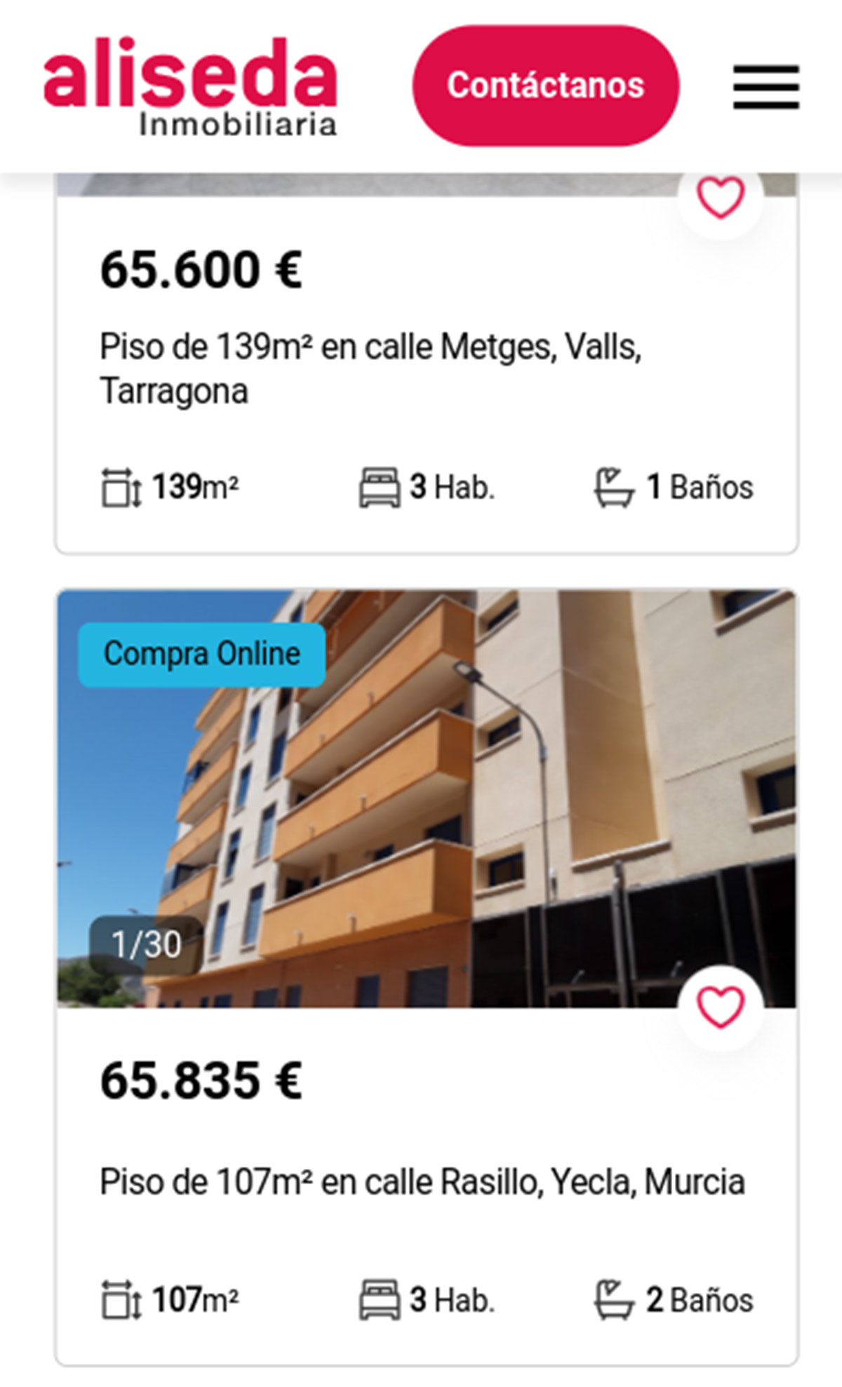Piso con tres habitaciones por 65.000 euros