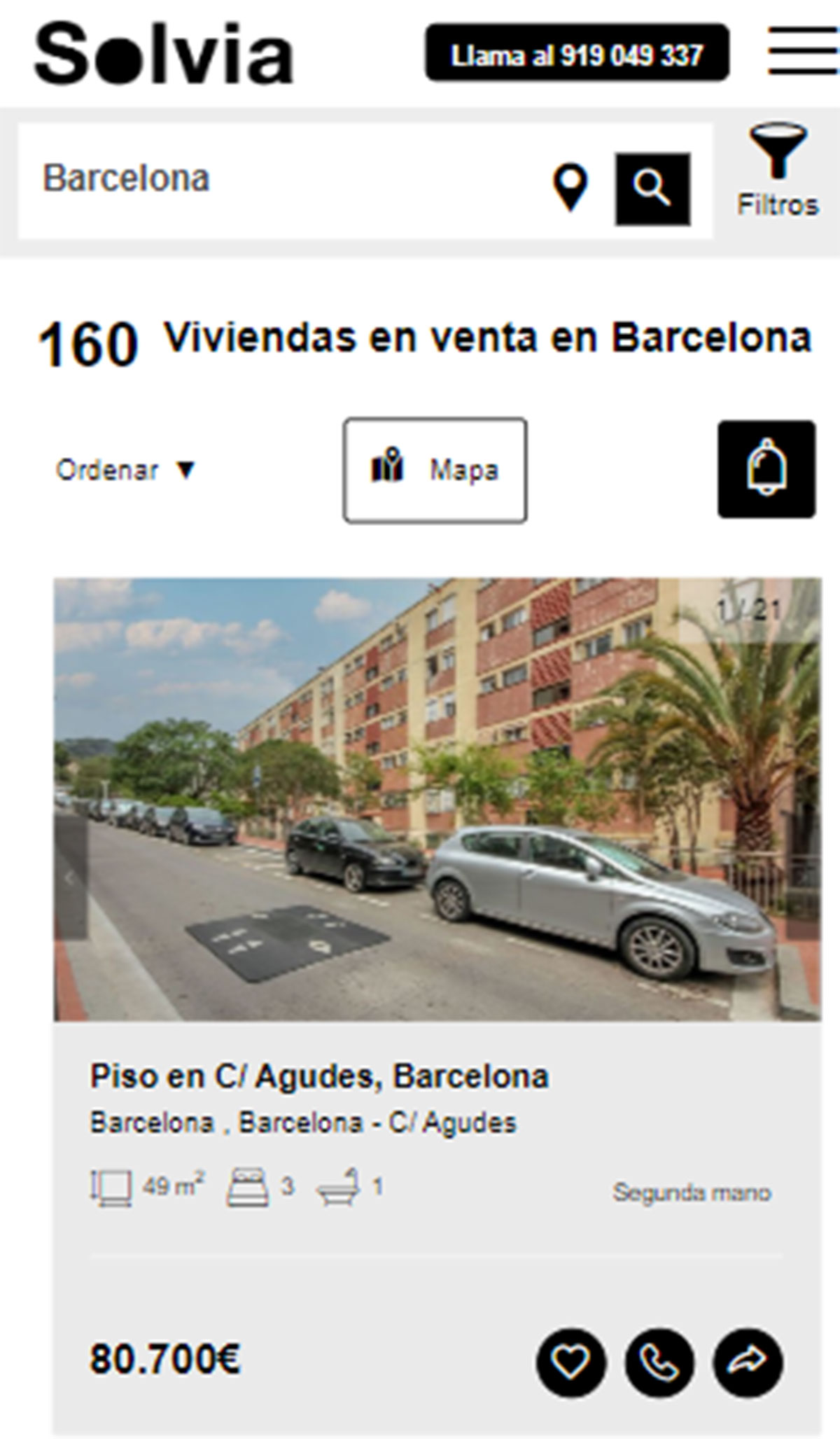 Piso en la ciudad de Barcelona por 80.700 euros