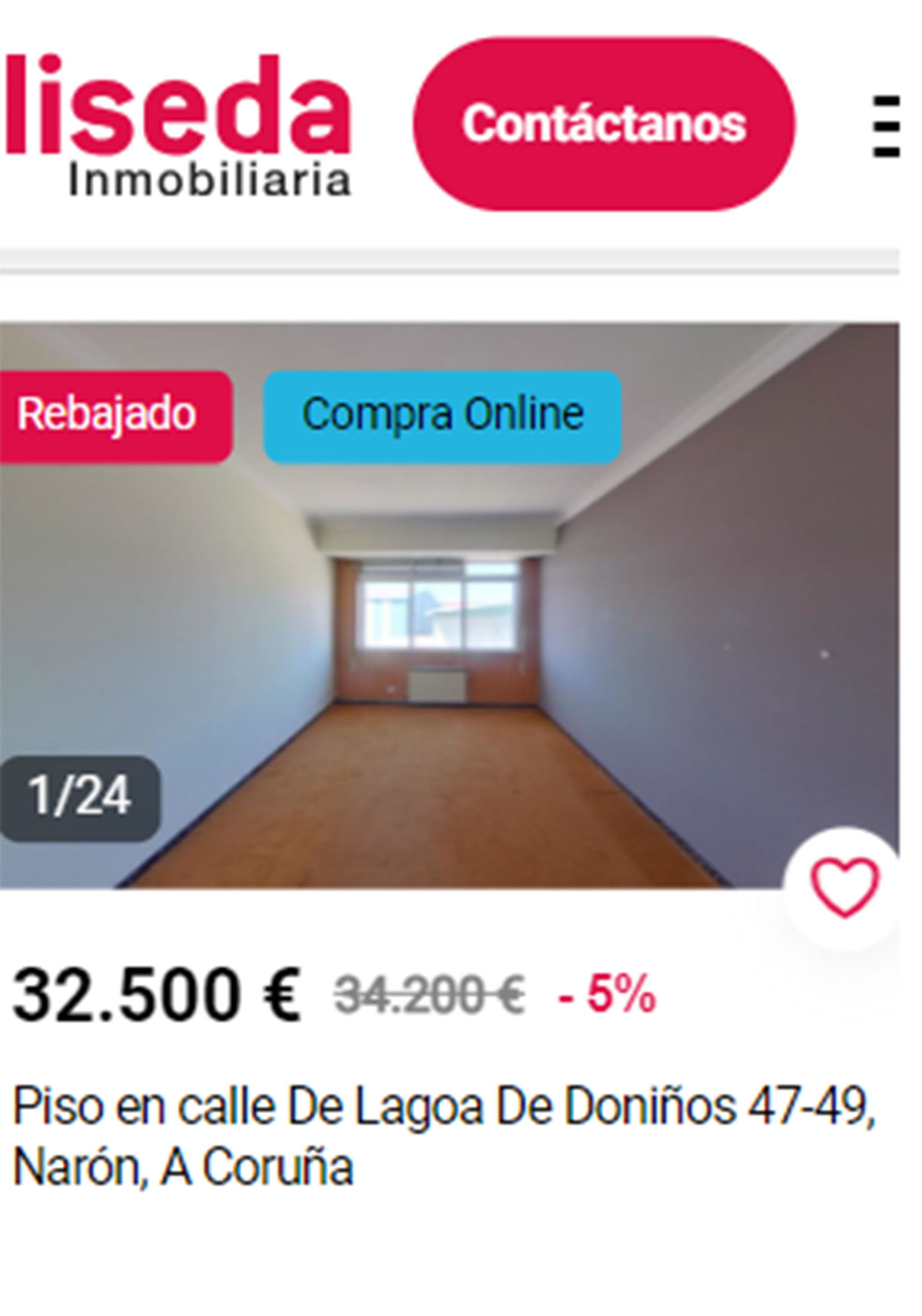 Piso en A Coruña por 32.500 euros