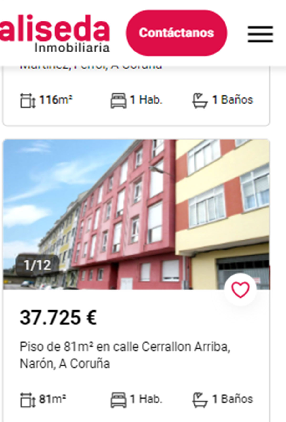 Piso en A Coruña por 37.700 euros