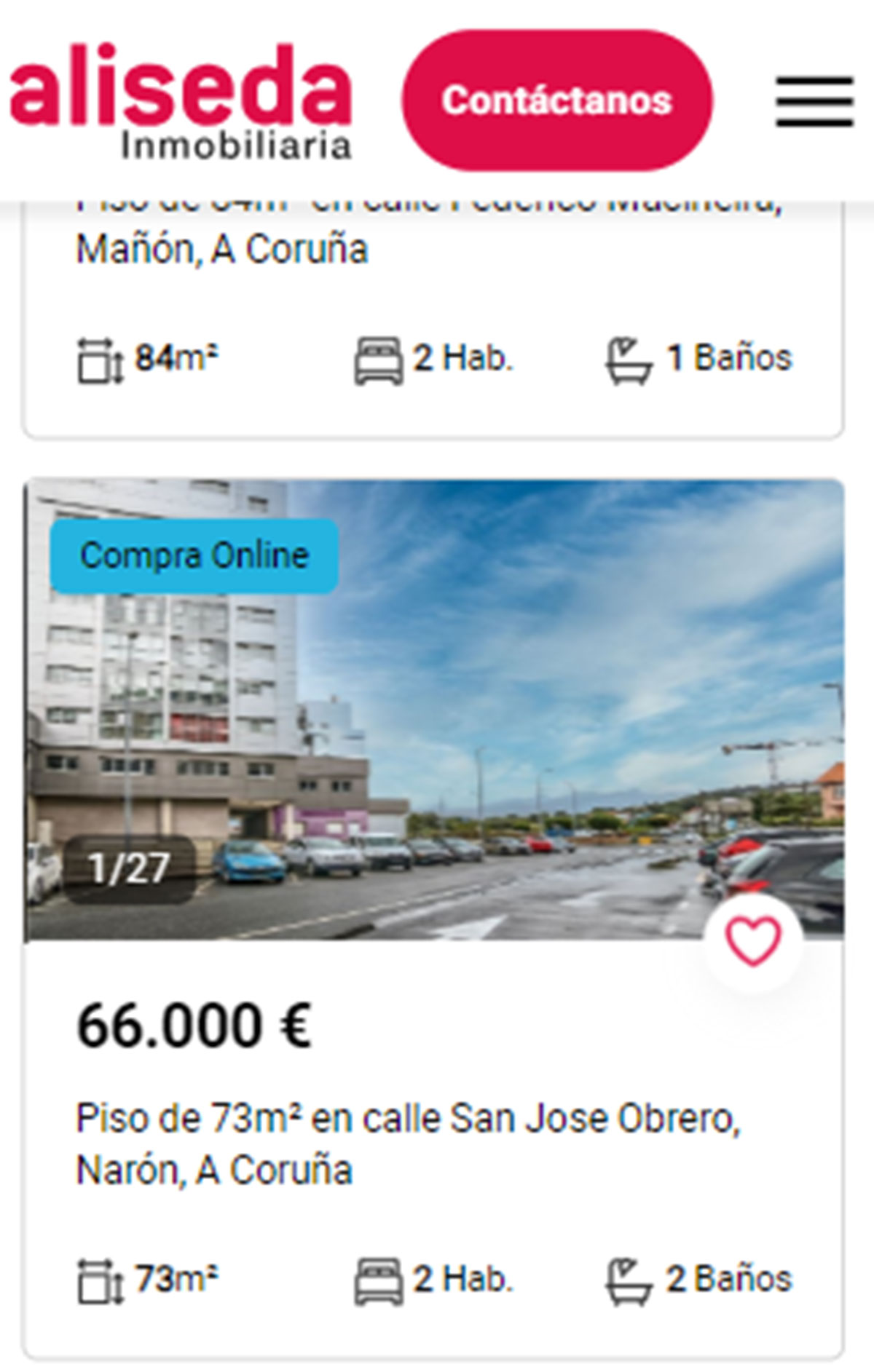 Piso en A Coruña por 66.000 euros