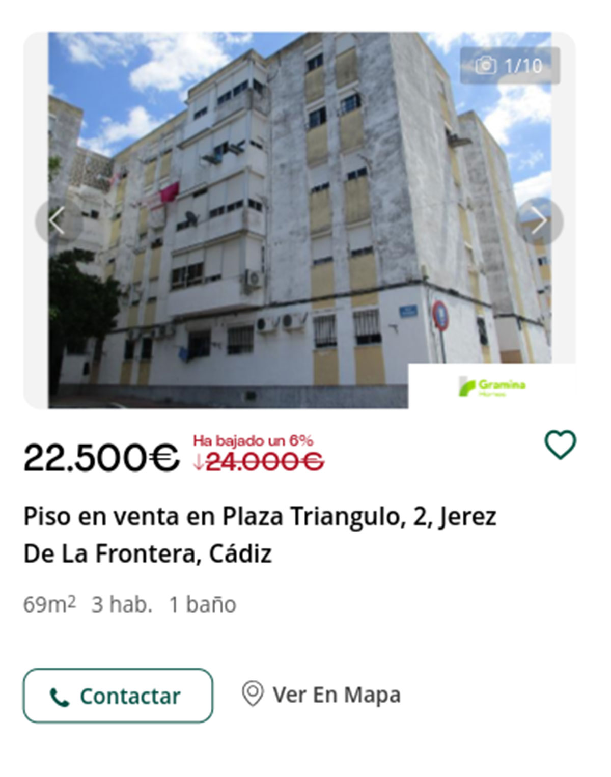 Piso con descuento por 22.500 euros