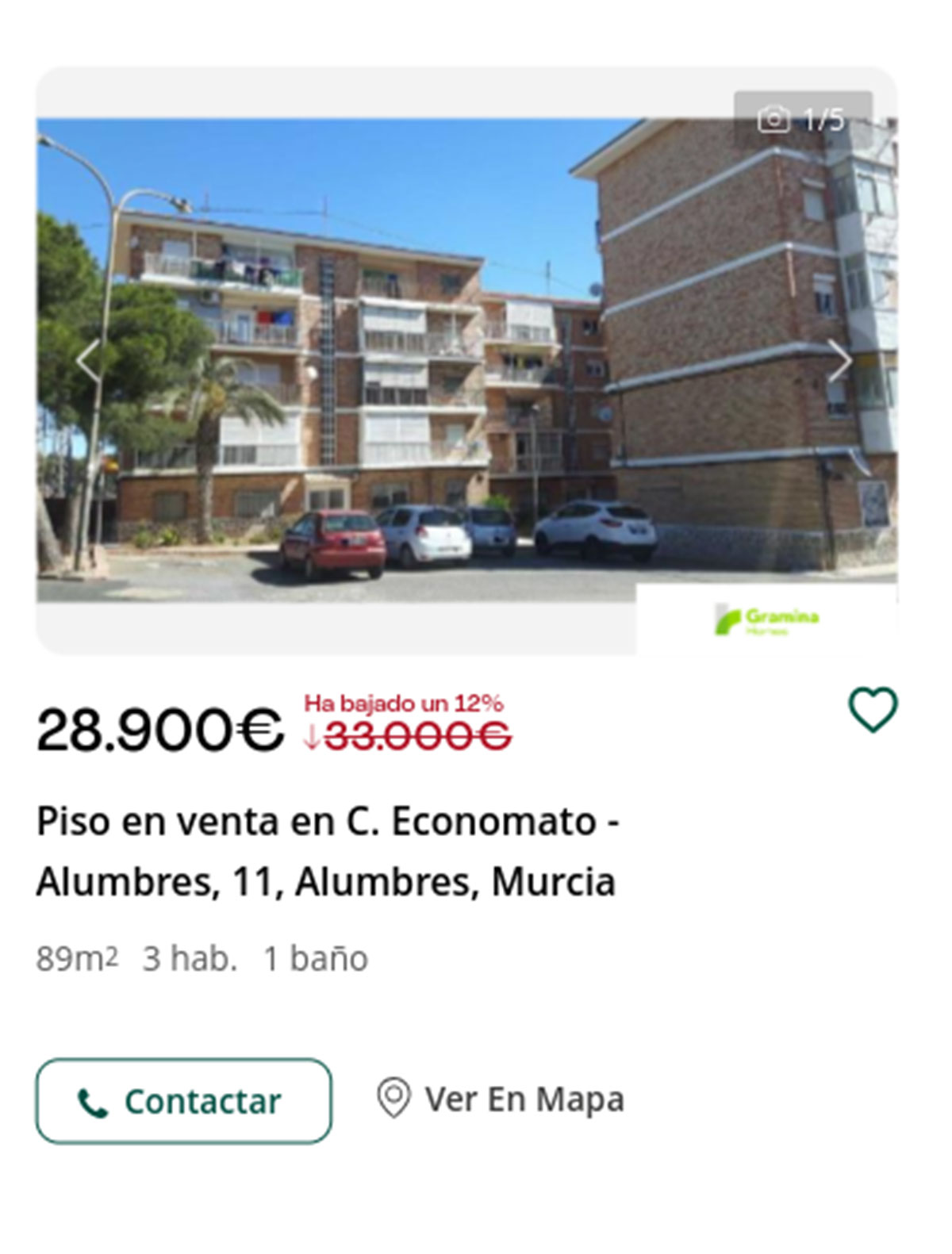 Piso con descuento por 28.900 euros