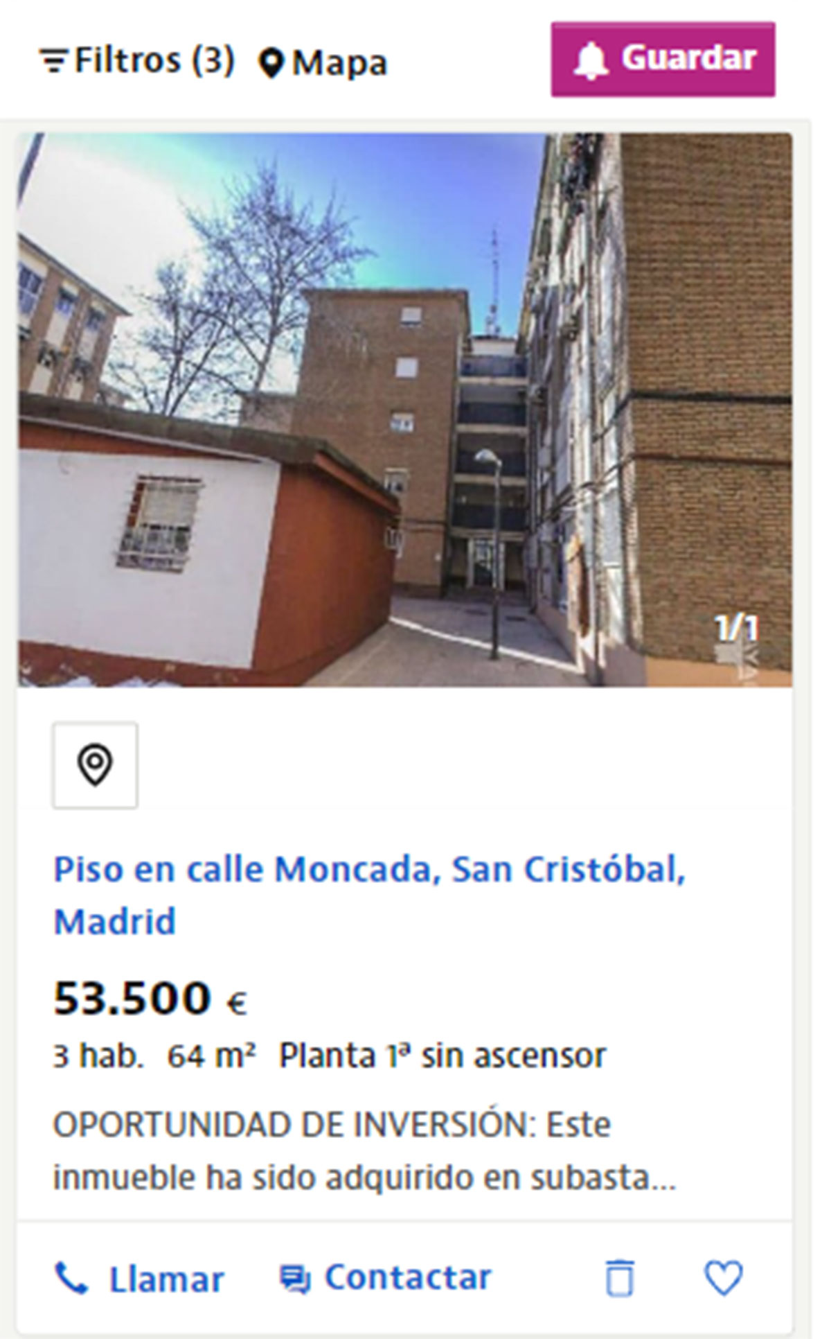 Piso cerca de Madrid por 53.500 euros