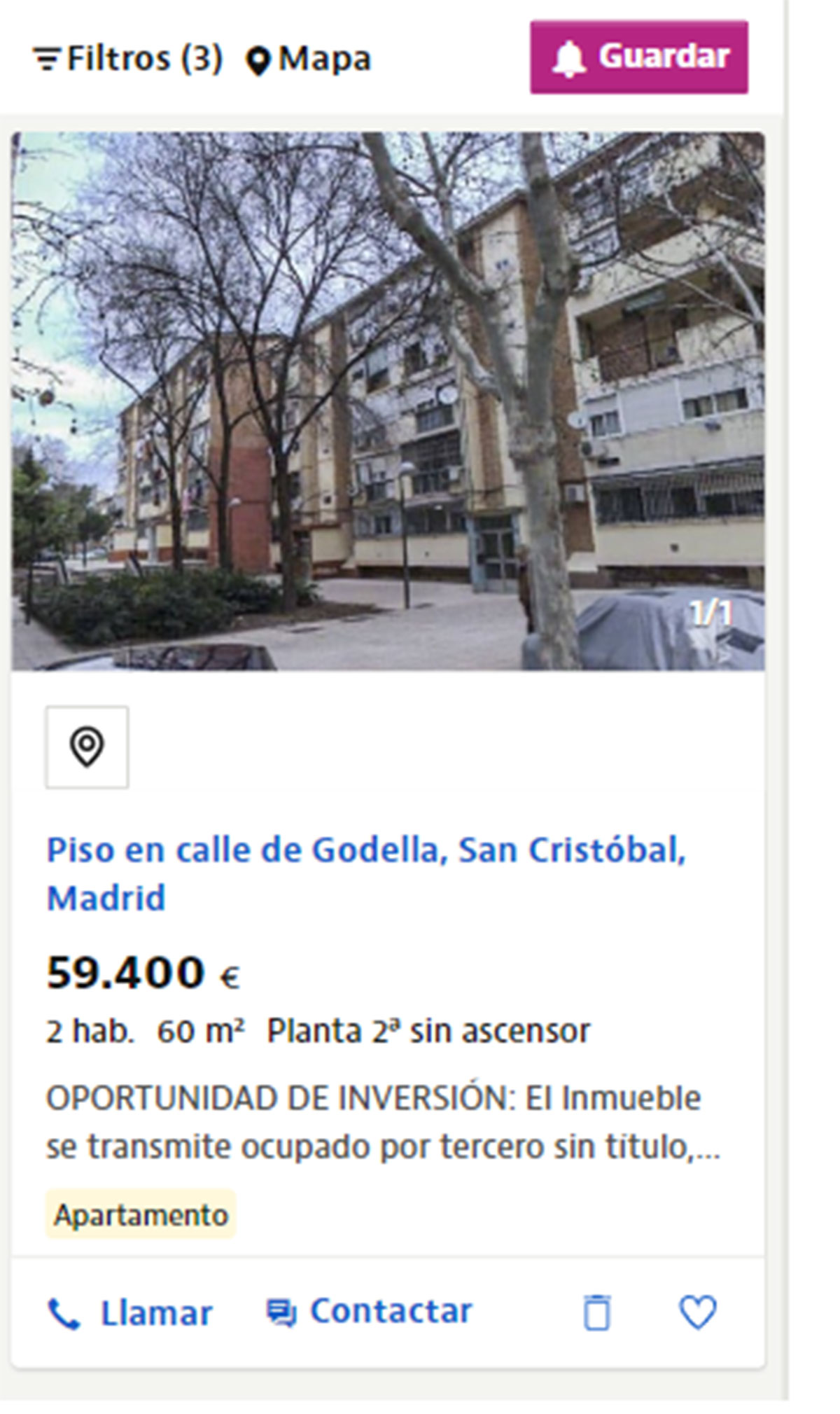 Piso cerca de Madrid por 59.400 euros