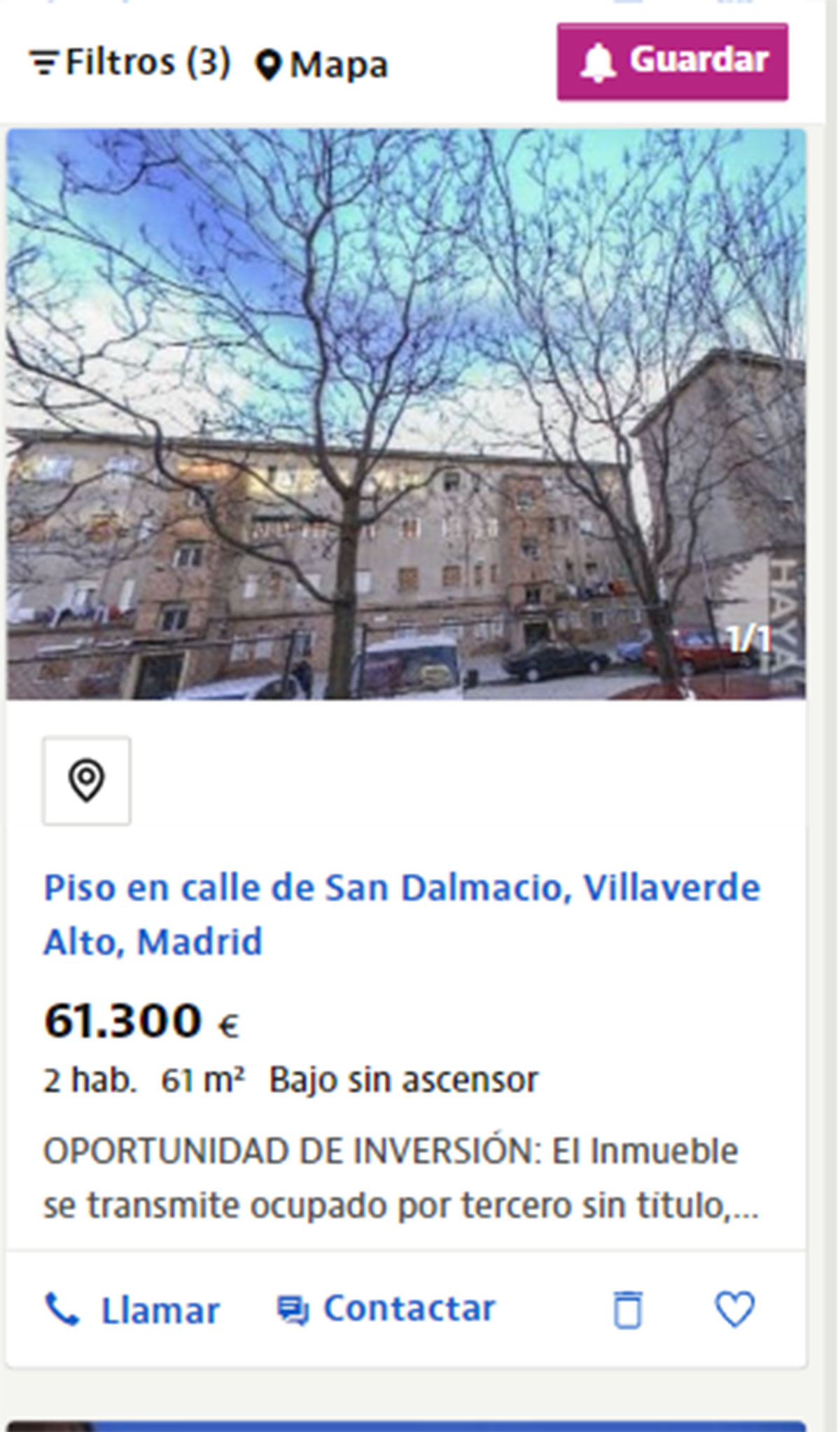 Piso cerca de Madrid por 61.300 euros