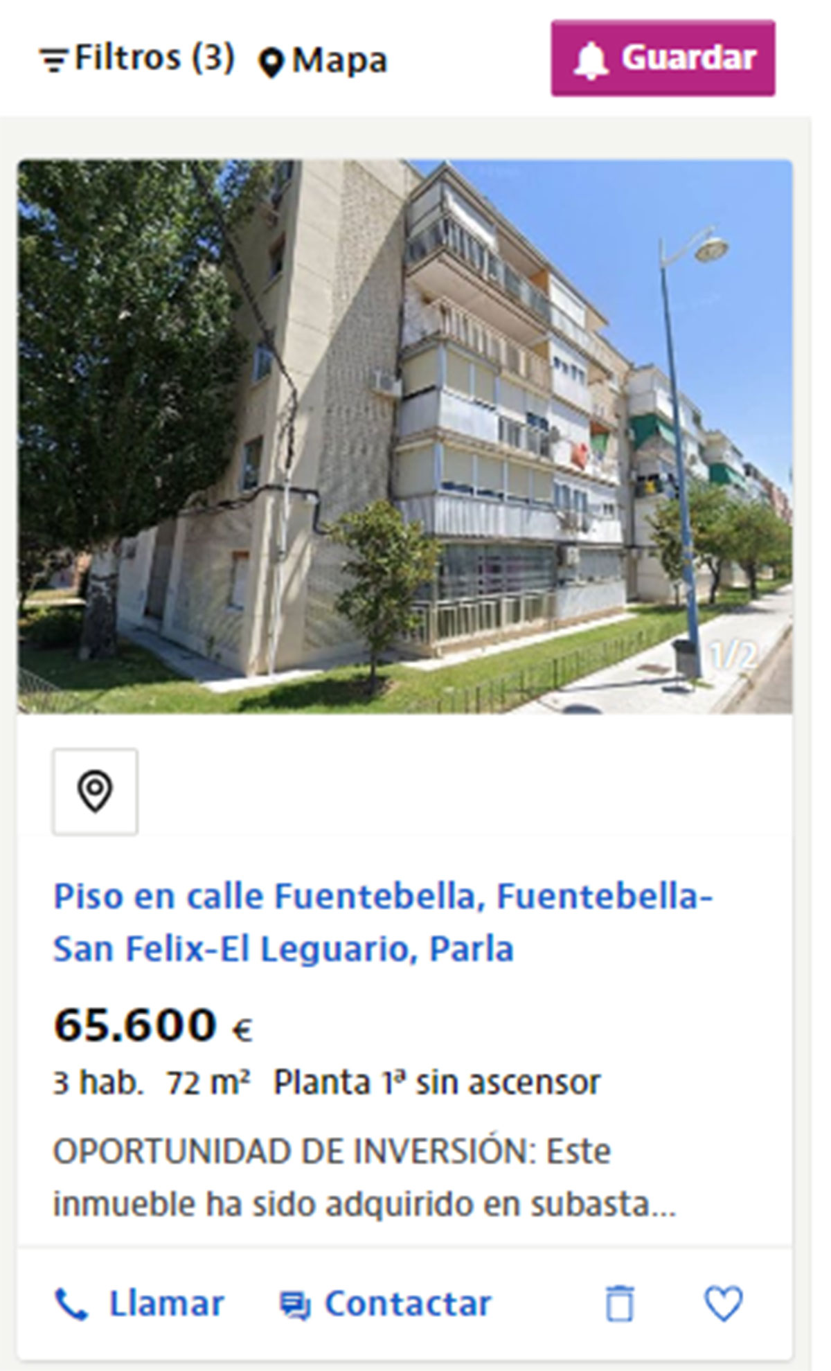 Piso cerca de Madrid por 65.800 euros