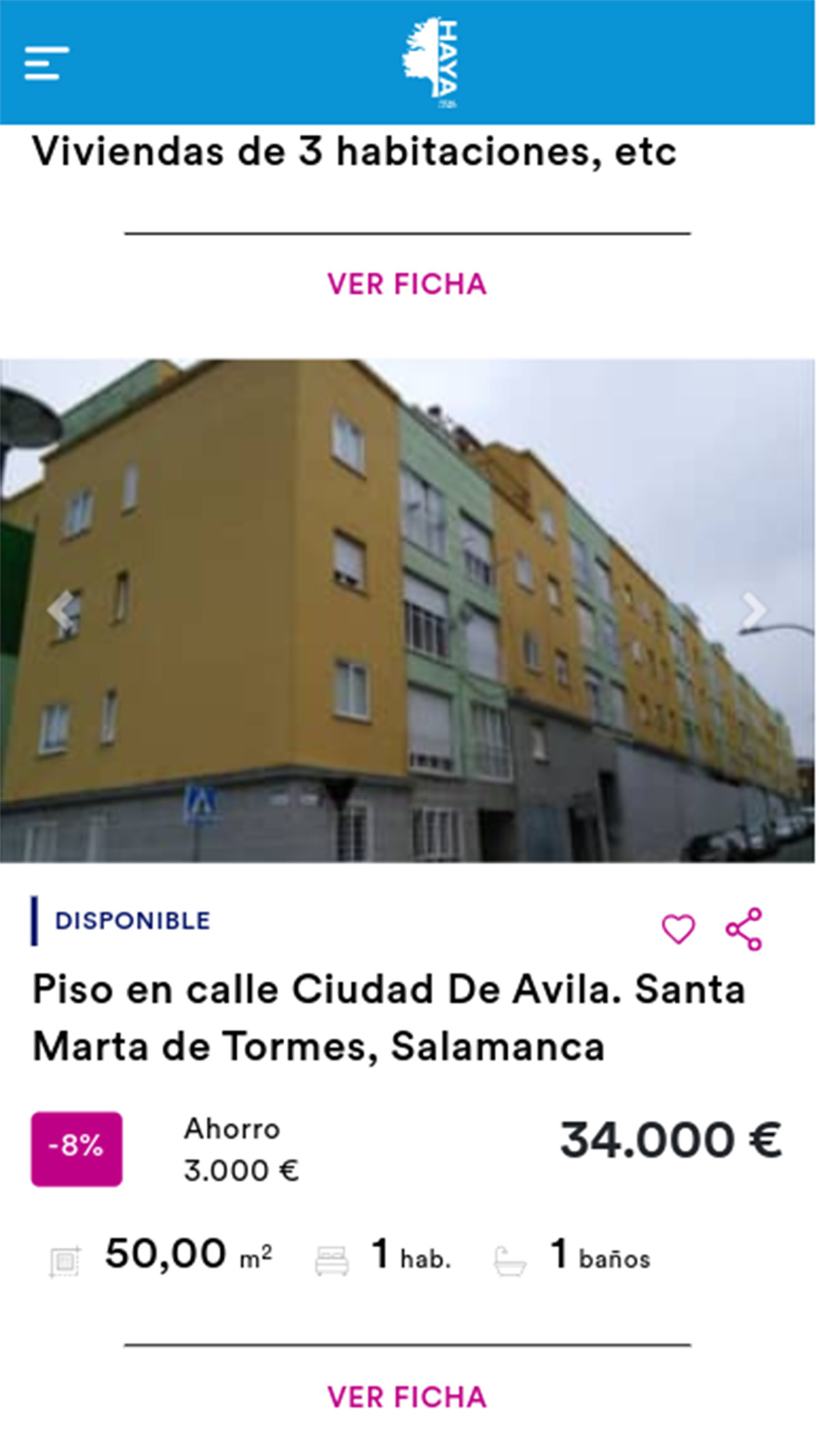 Piso de Haya por 34.000 euros