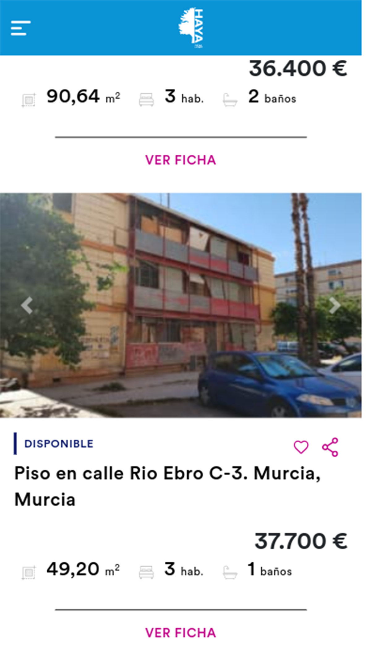 Piso de Haya por 37.700 euros