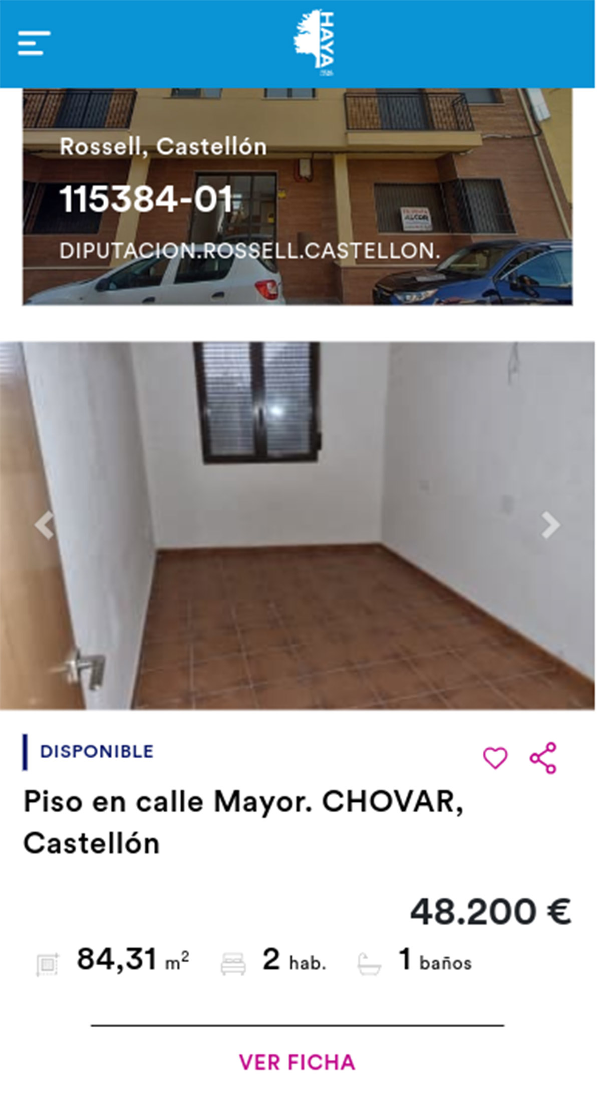 Piso de Haya por 48.200 euros