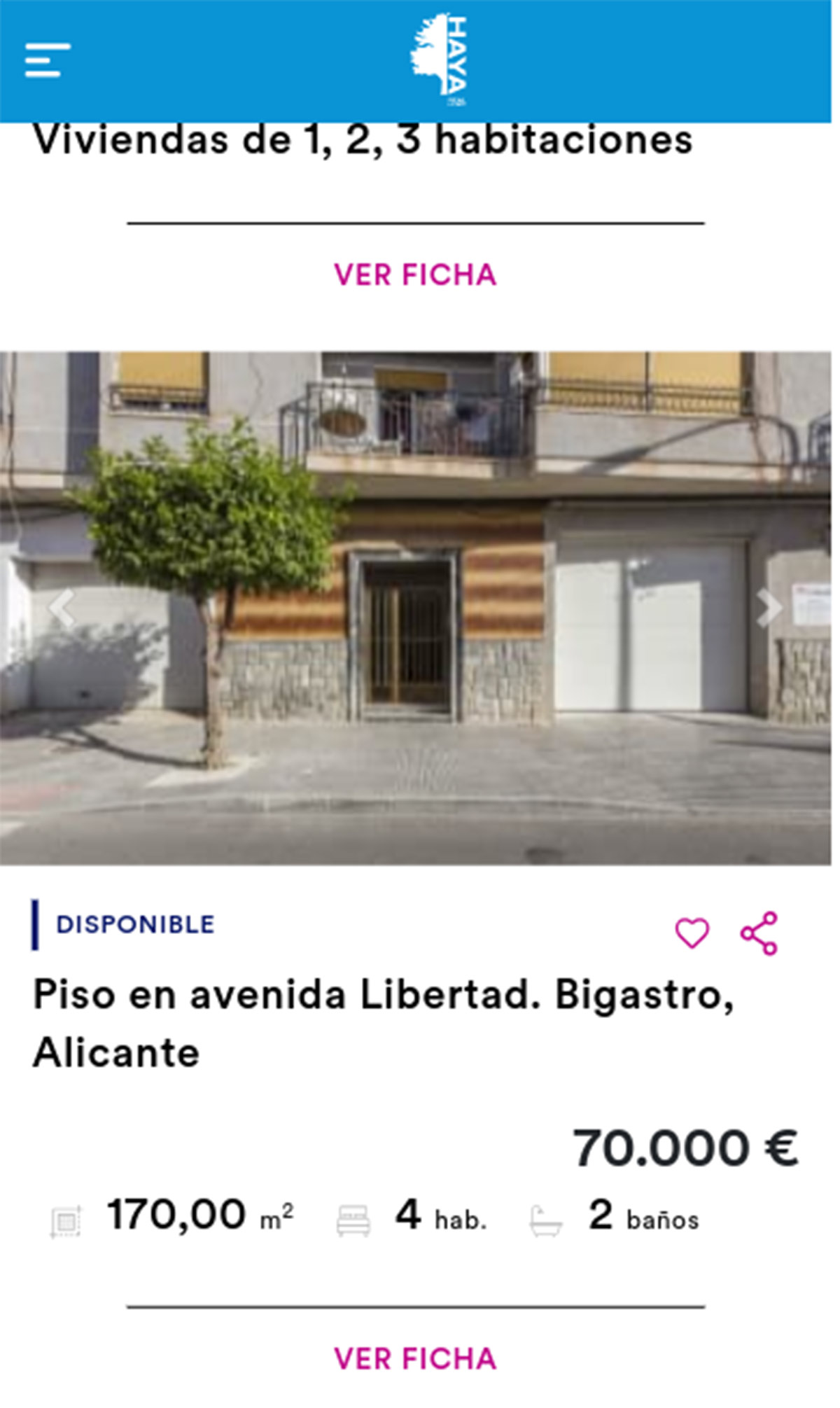 Piso de Haya por 70.000 euros