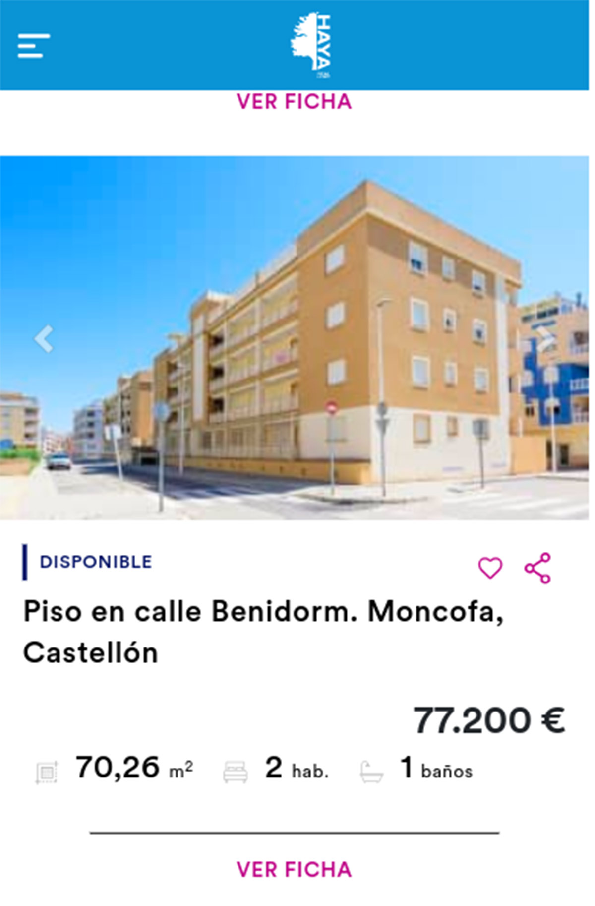 Piso de Haya por 77.200 euros