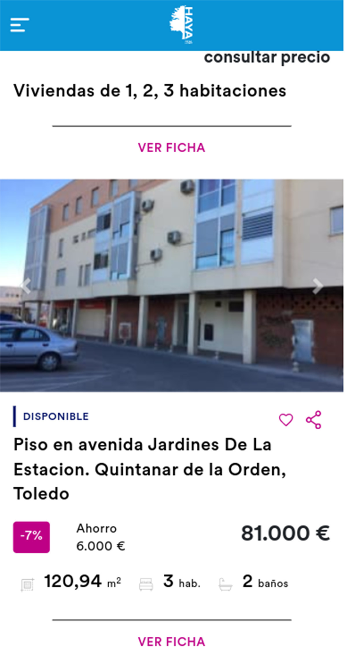 Piso de Haya por 81.000 euros