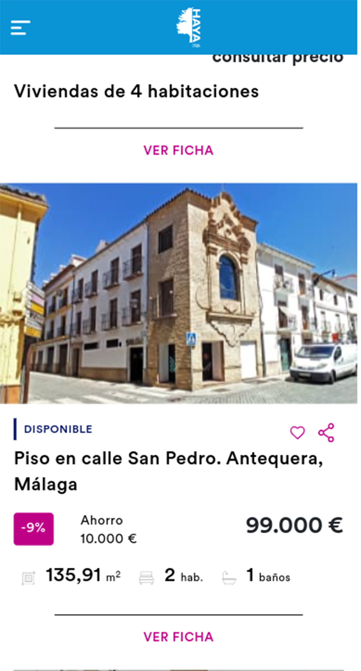 Piso de Haya por 99.000 euros