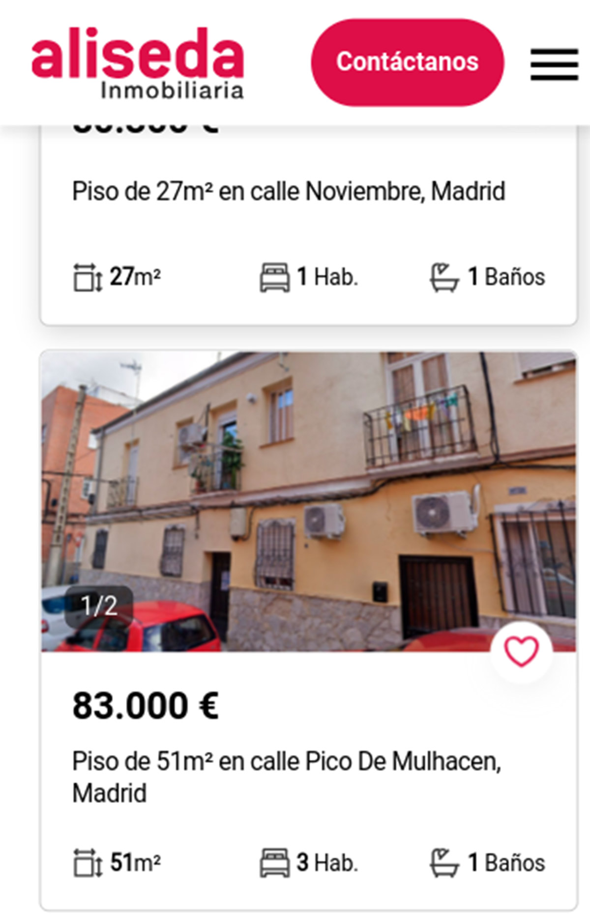 Piso en Madrid capital por 83.000 euros
