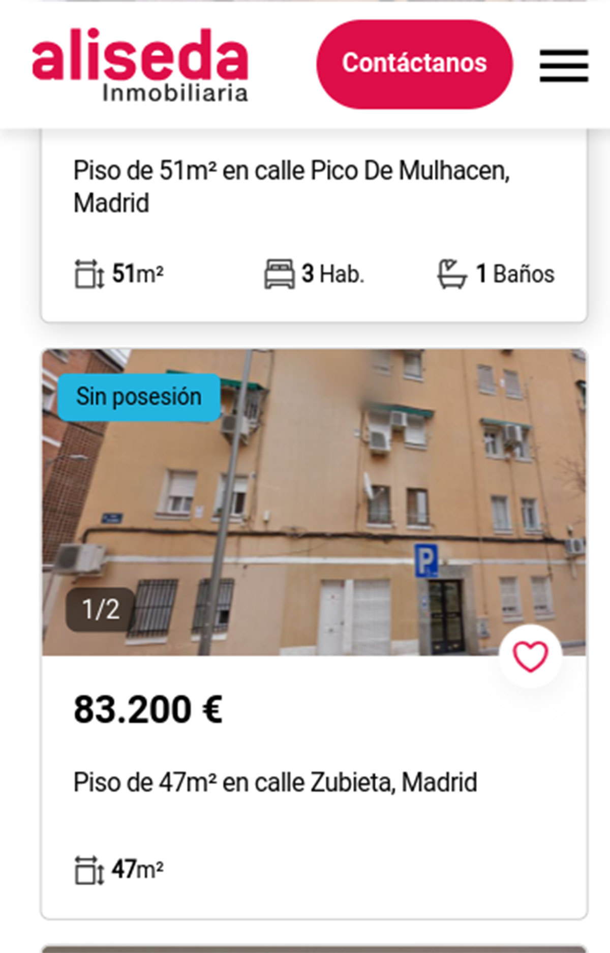 Piso en Madrid capital por 83.200 euros