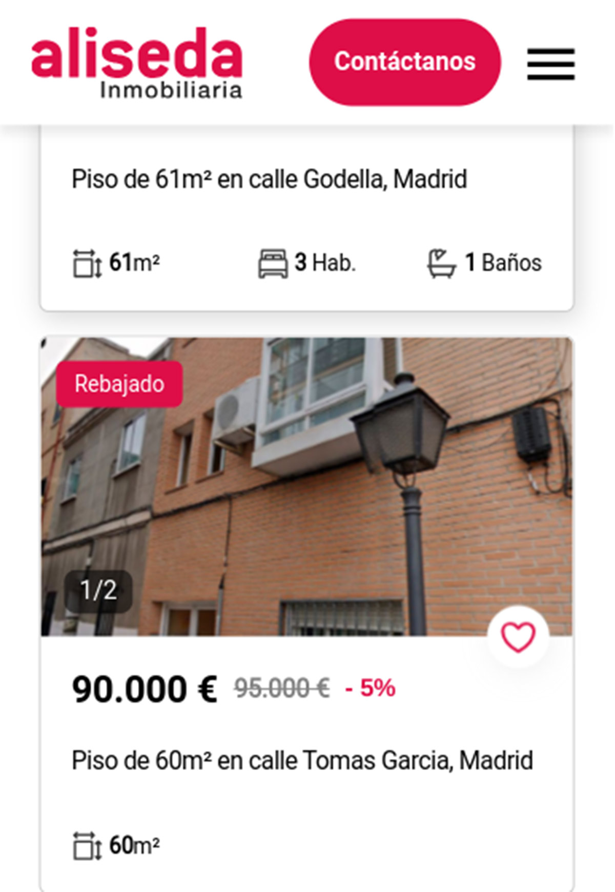 Piso en Madrid capital por 90.000 euros